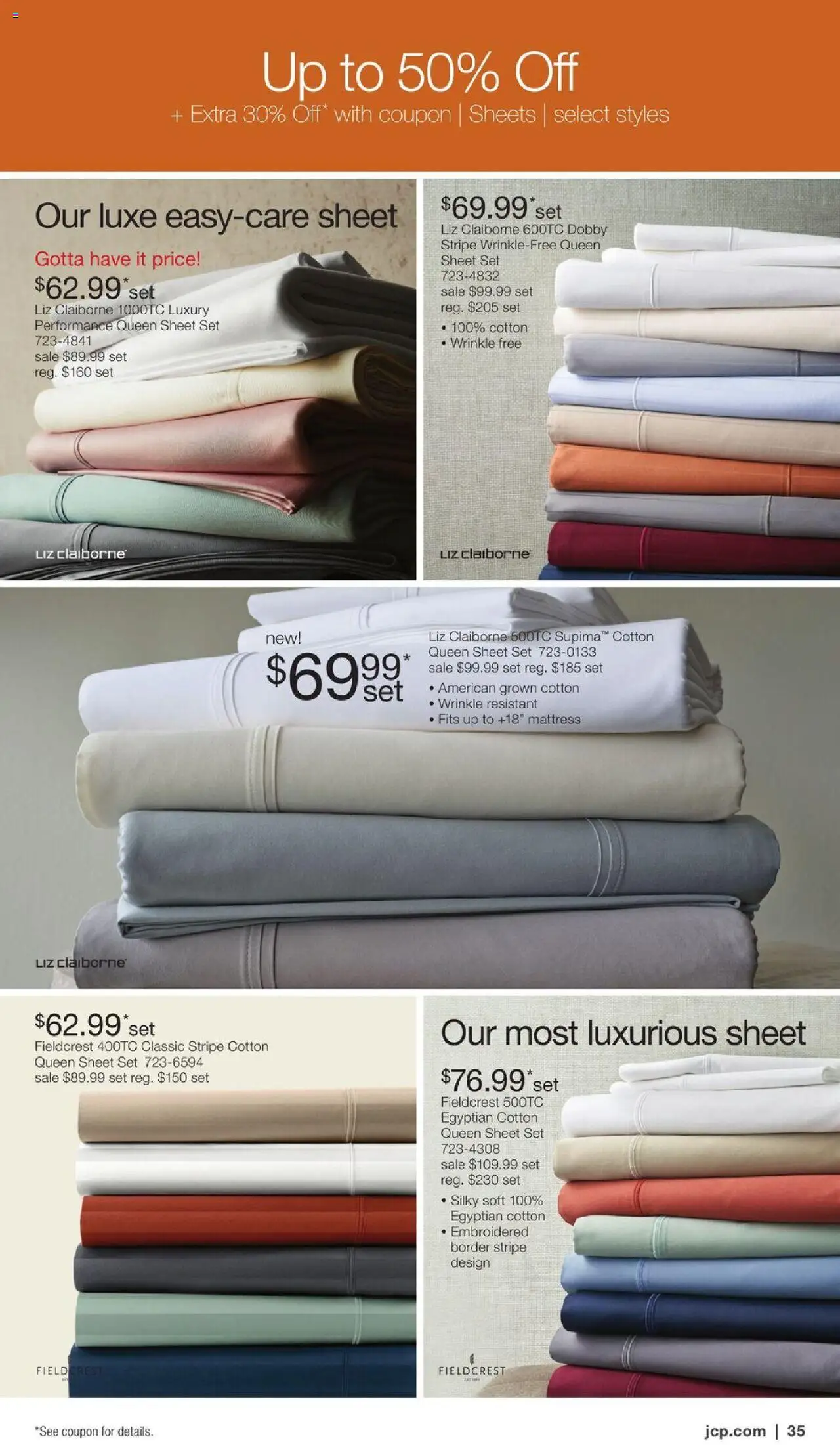 JCPenney Semi-Annual Home Sale - valid from 06.10.2025 | Page: 34 | Products: Mattress, Sheet