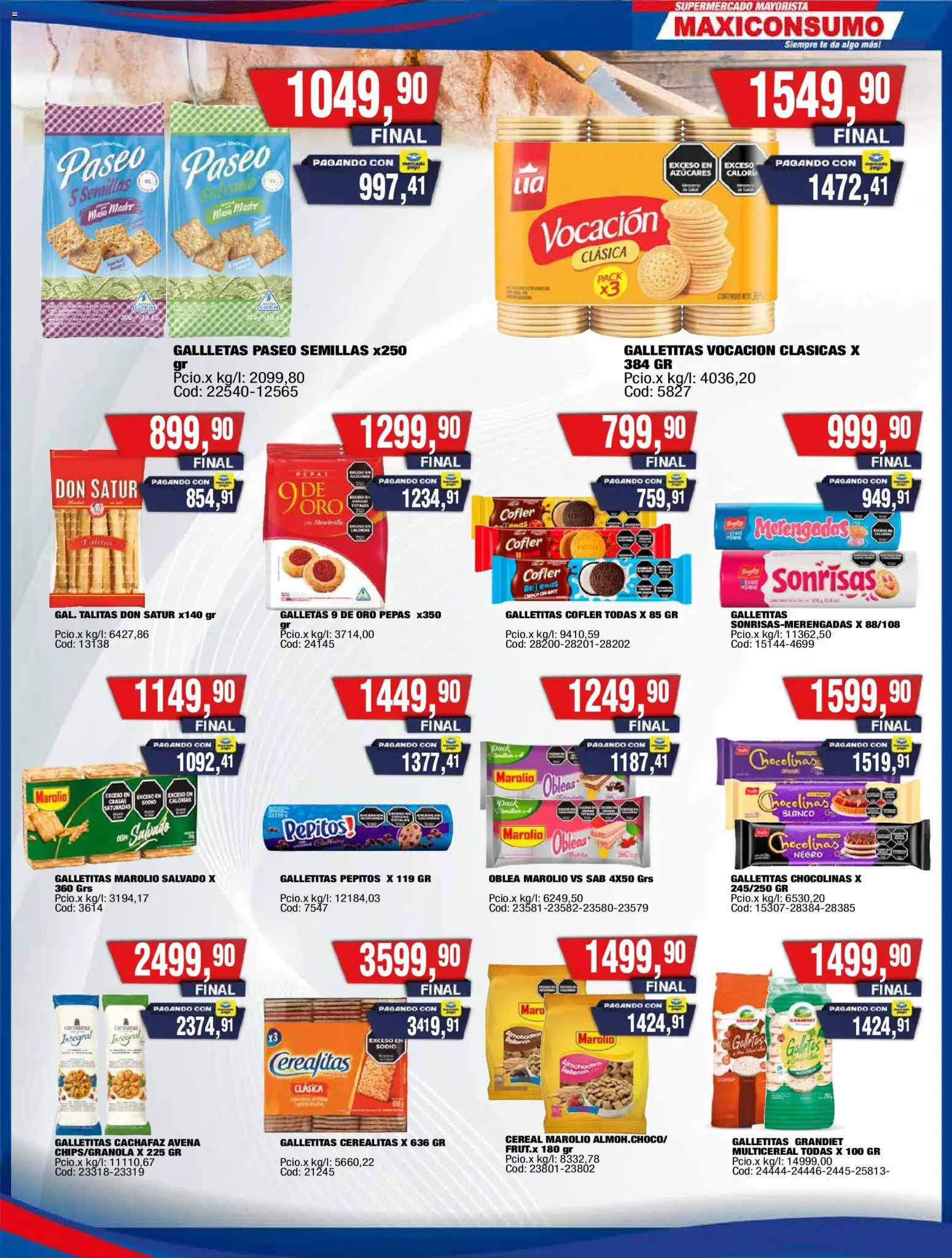 Maxiconsumo ofertas │ válido desde el 20.04.2026 | Página: 7 | Productos: Galletitas, Avena, Semillas, Galletas