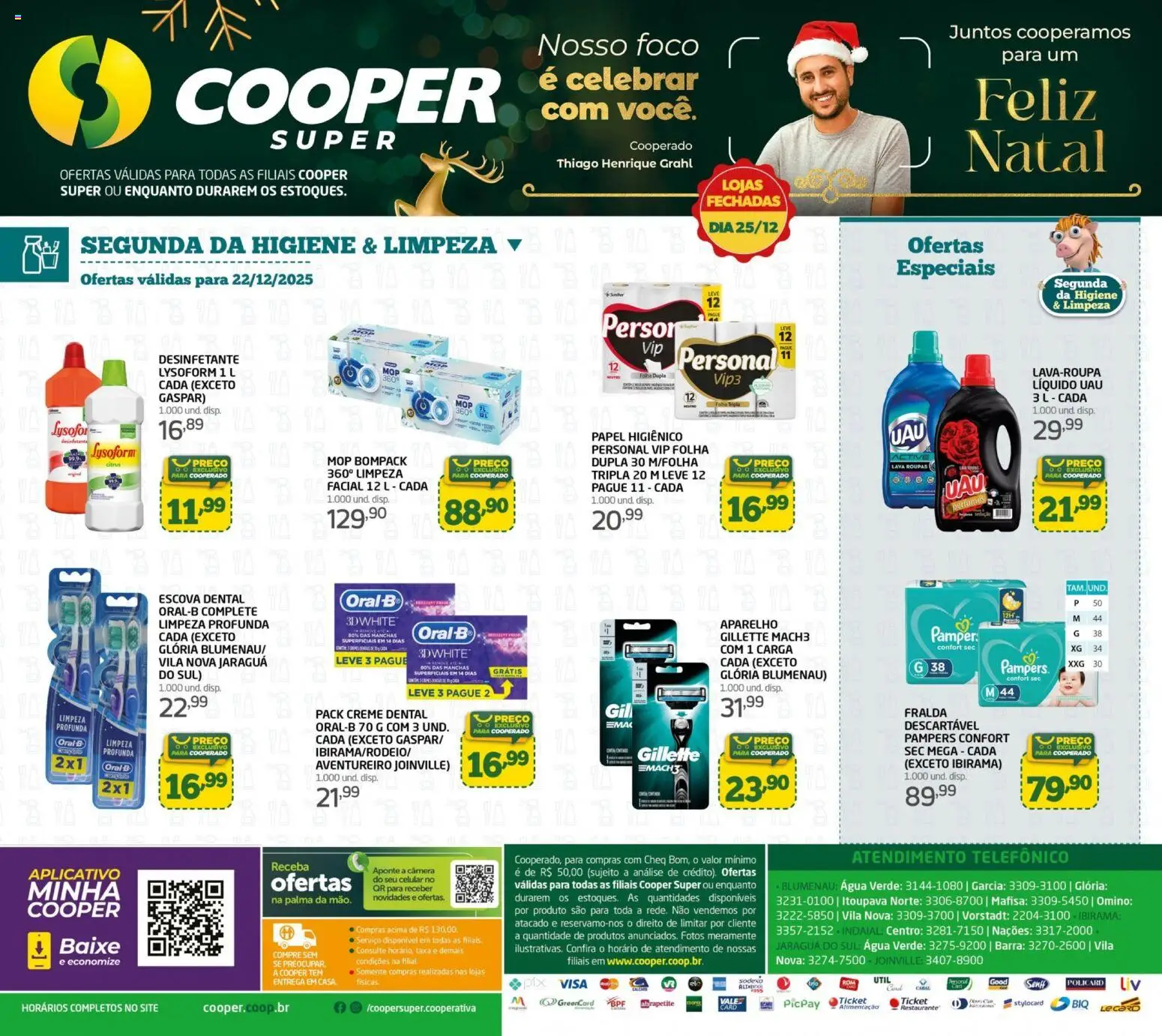 Cooper Folheto - válido de 22.12.2025 | Página: 1 | Produtos: Mop, Roupas, Creme dental, Papel higiênico