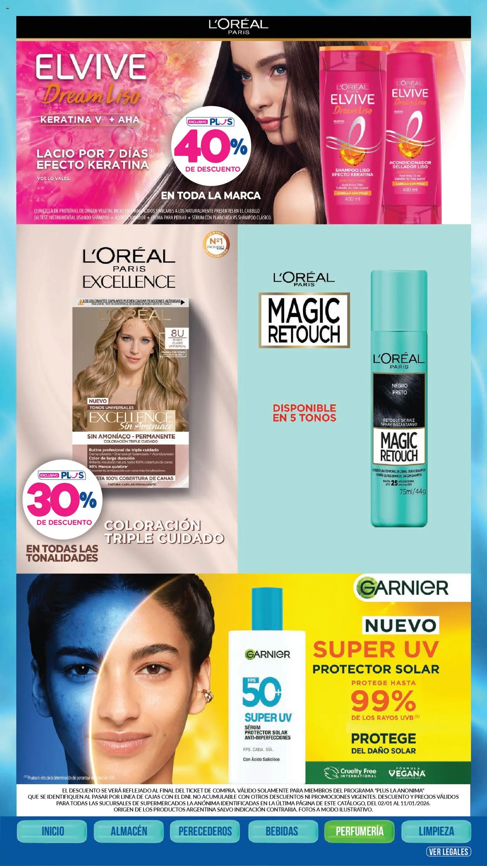 La Anonima - catalogos │ válido desde el 02.01.2026 | Página: 37 | Productos: Tintura, Acondicionador, Protector solar, Crema