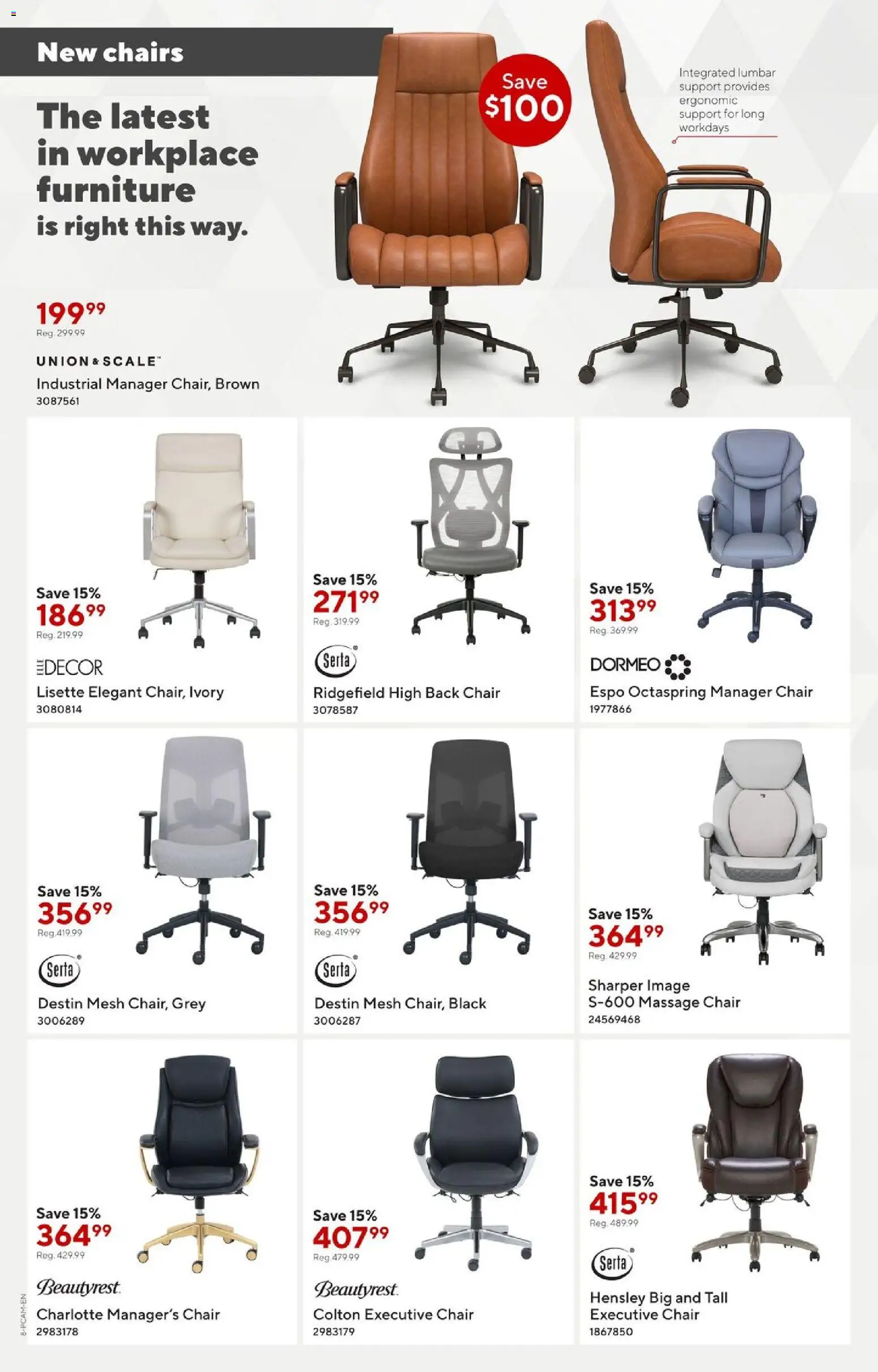 Staples flyer valid from 02.01.2026 | Page: 8 | Products: Chair