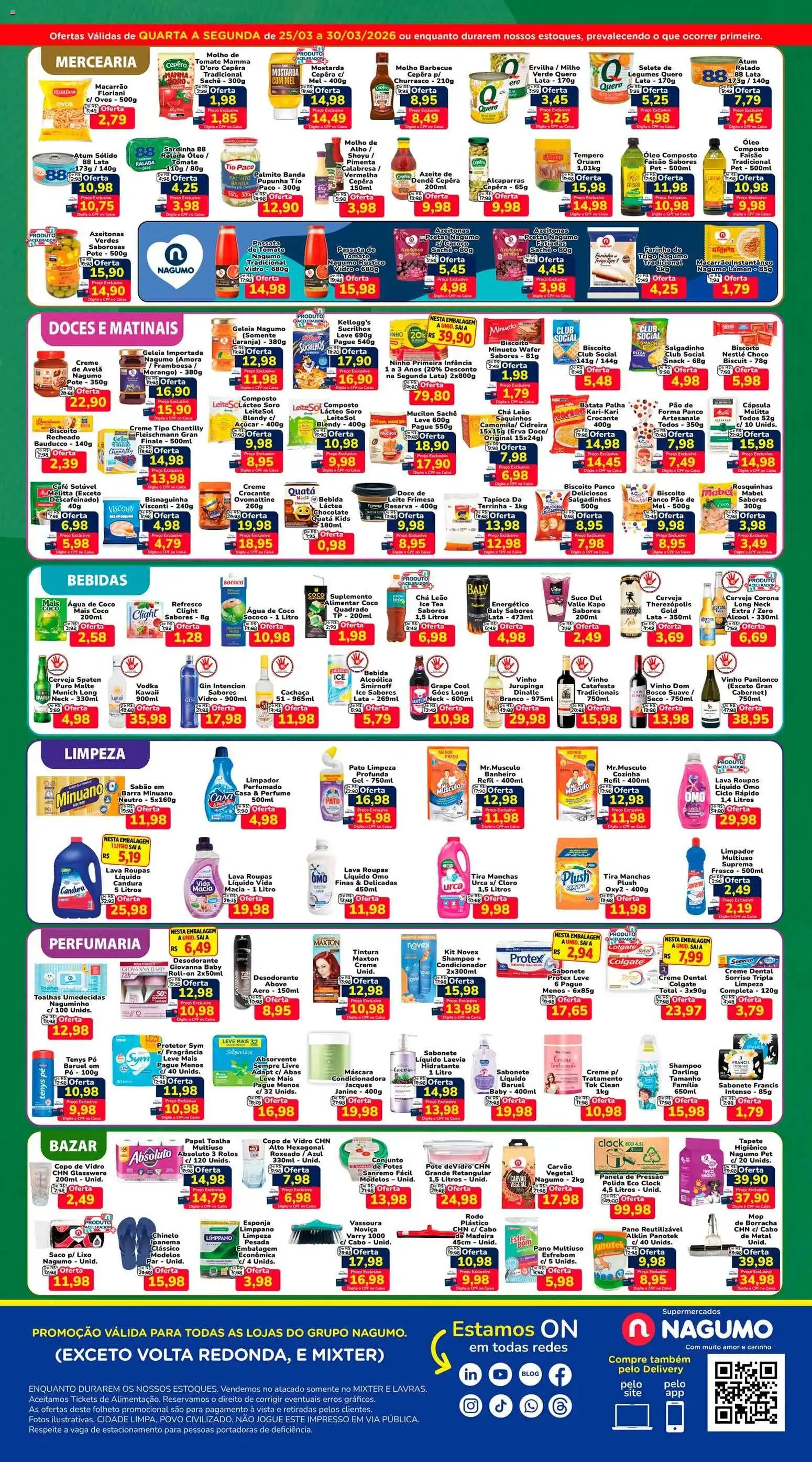 Nagumo Folheto - válido de 25.03.2026 | Página: 2 | Produtos: Papel toalha, Biscoito, Água de coco, Vinho