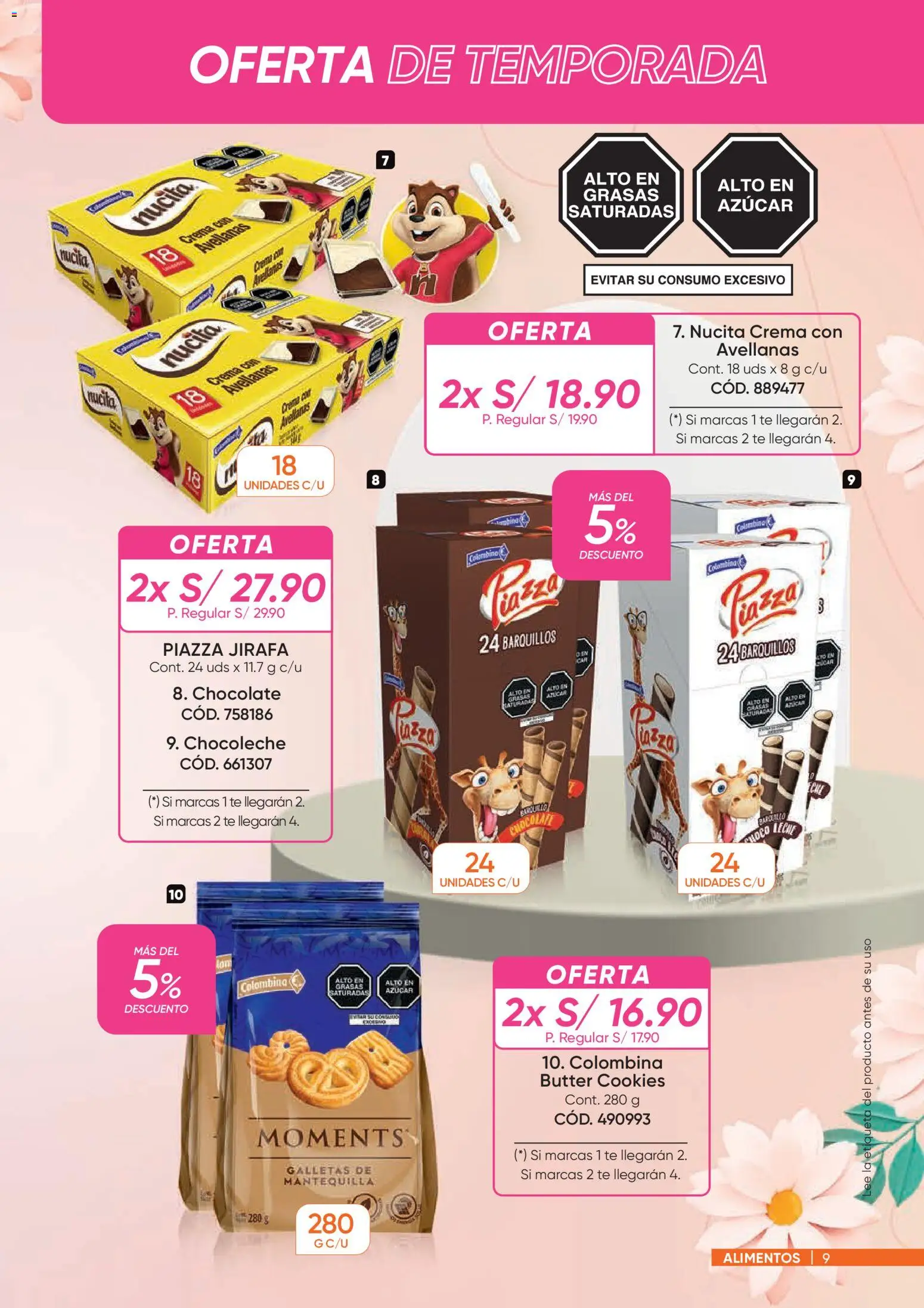 Catálogo Azzorti válido desde 26.01.2026 | Página: 9 | Productos: Mantequilla, Té, Crema, Galletas
