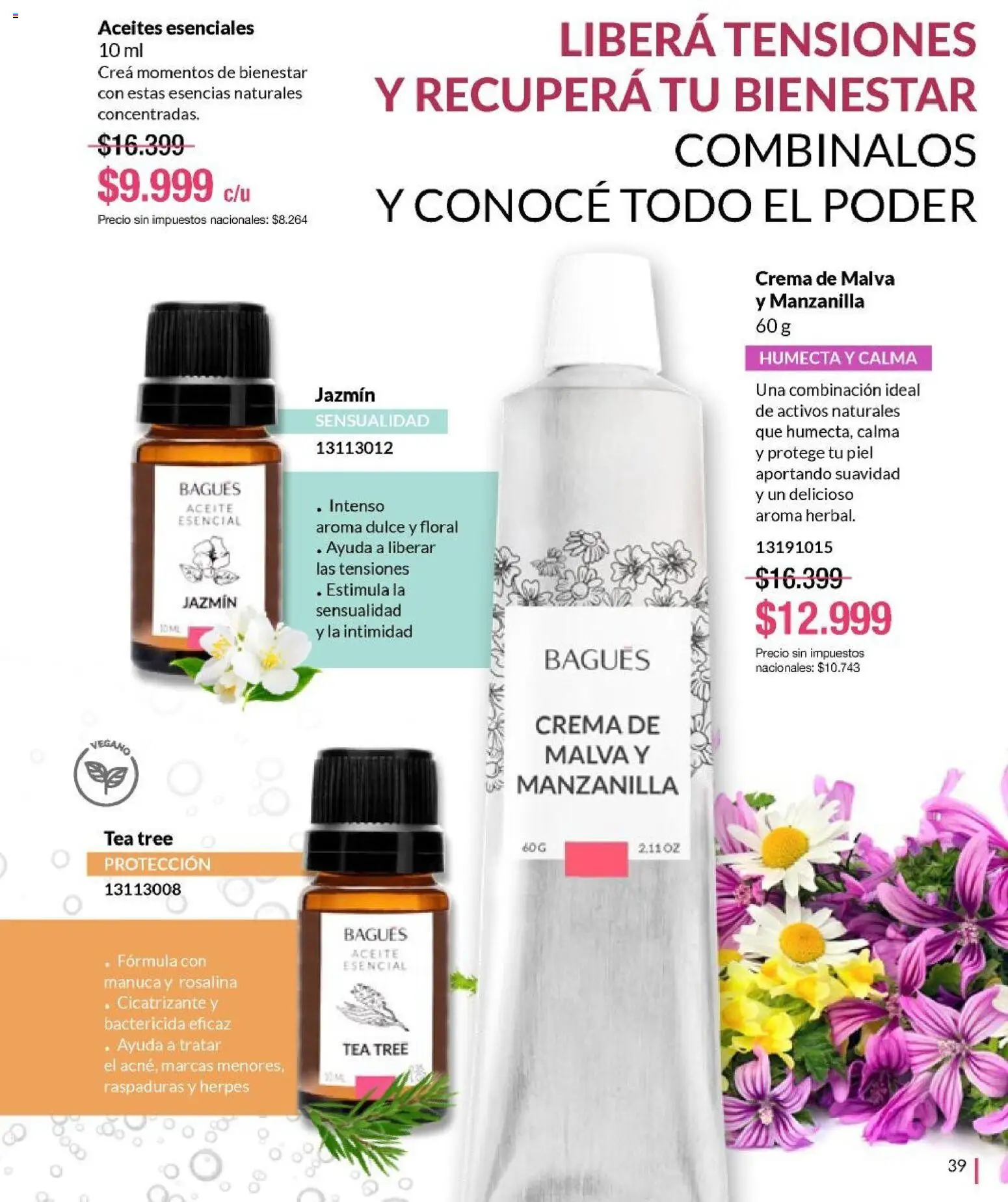 Bagués - Catálogo │ válido desde el 09.02.2026 | Página: 39 | Productos: Aceite, Esencias, Crema