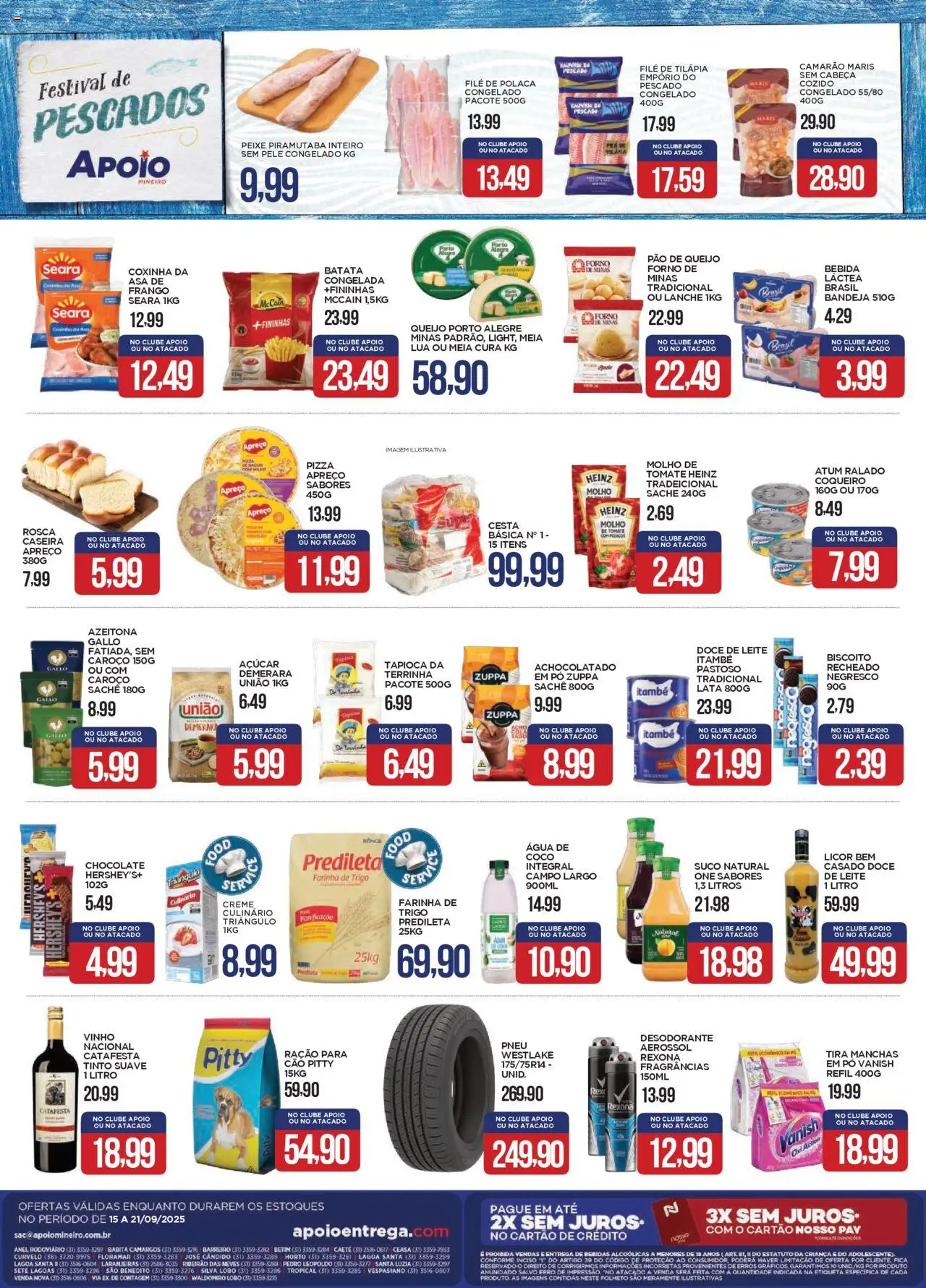 Apoio Mineiro Folheto - válido de 15.09.2025 | Página: 2 | Produtos: Coco, Pizza, Vinho, Rexona