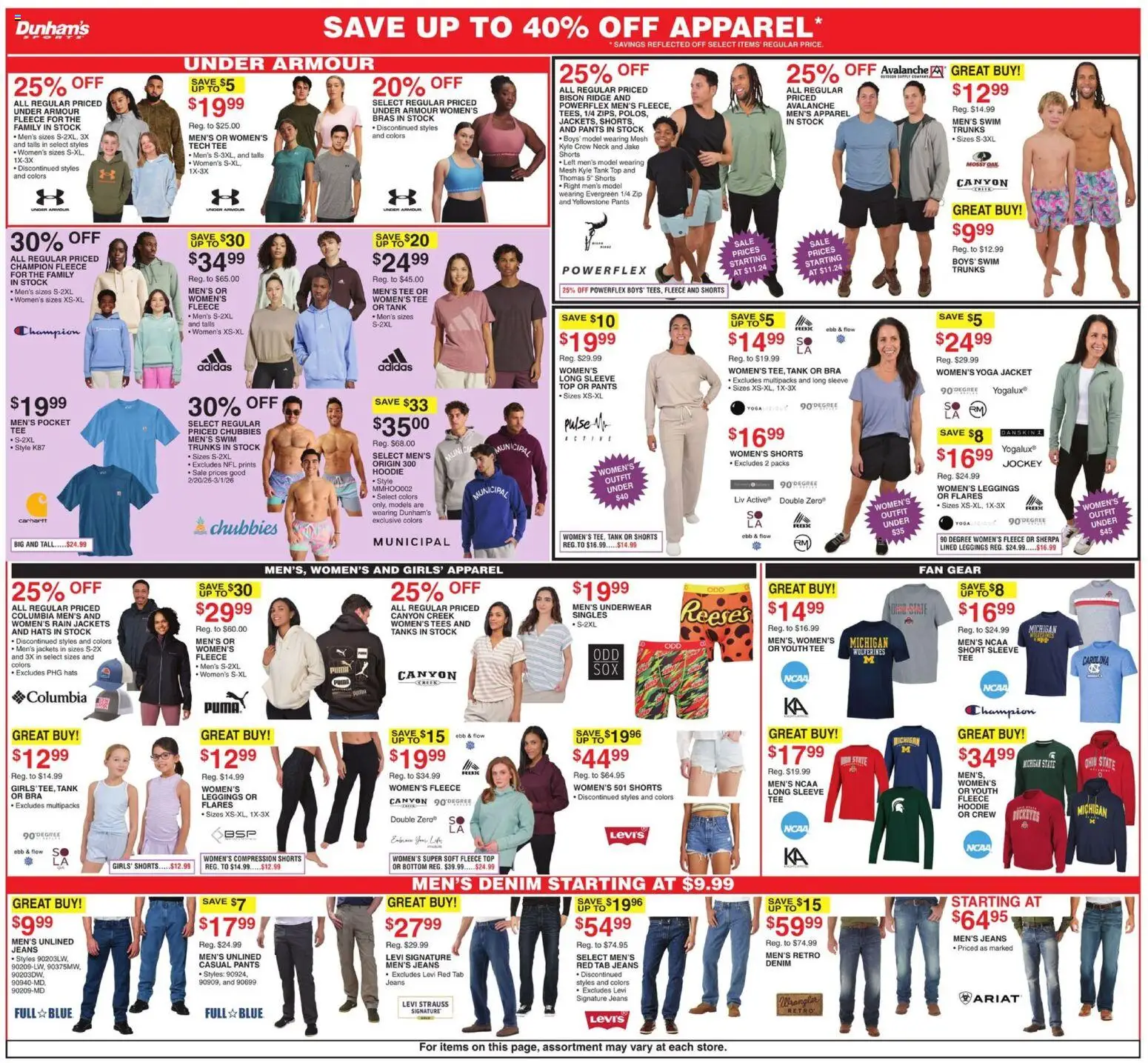 Dunham's Sports Weekly Ad - valid from 28.02.2026 | Page: 5 | Products: Hoodie, Underwear, Bra, Fan