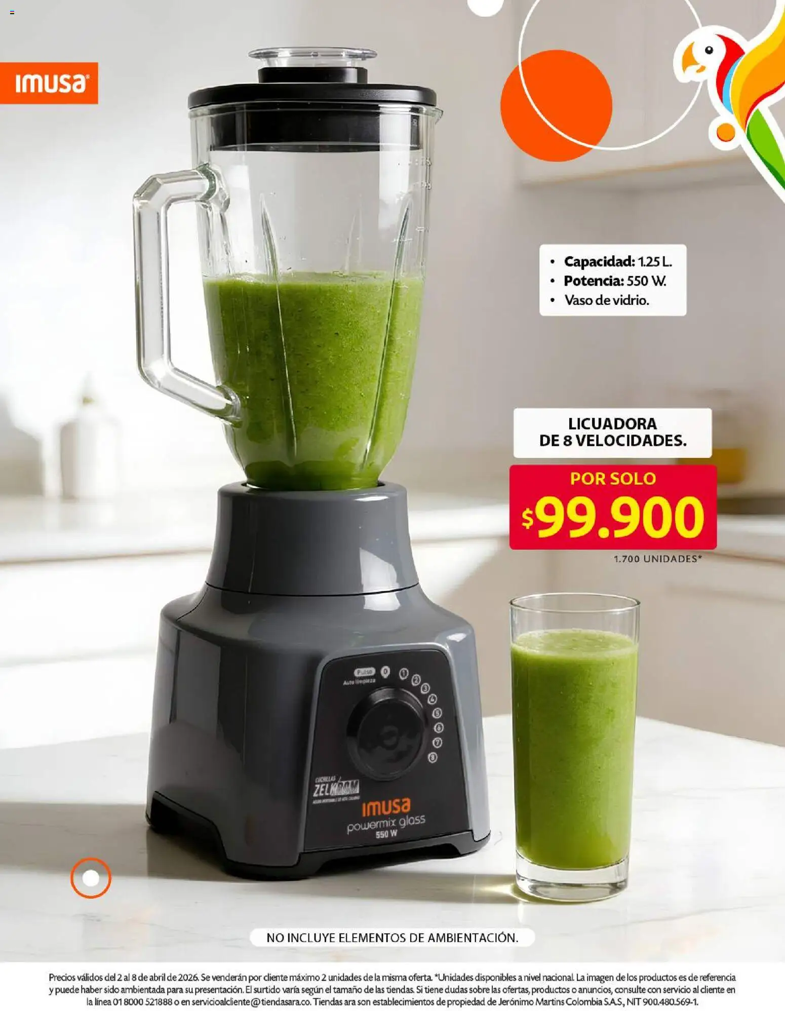 Ara revista - valida desde el 02.04.2026 | Página: 10 | Productos: Sobre, Licuadora