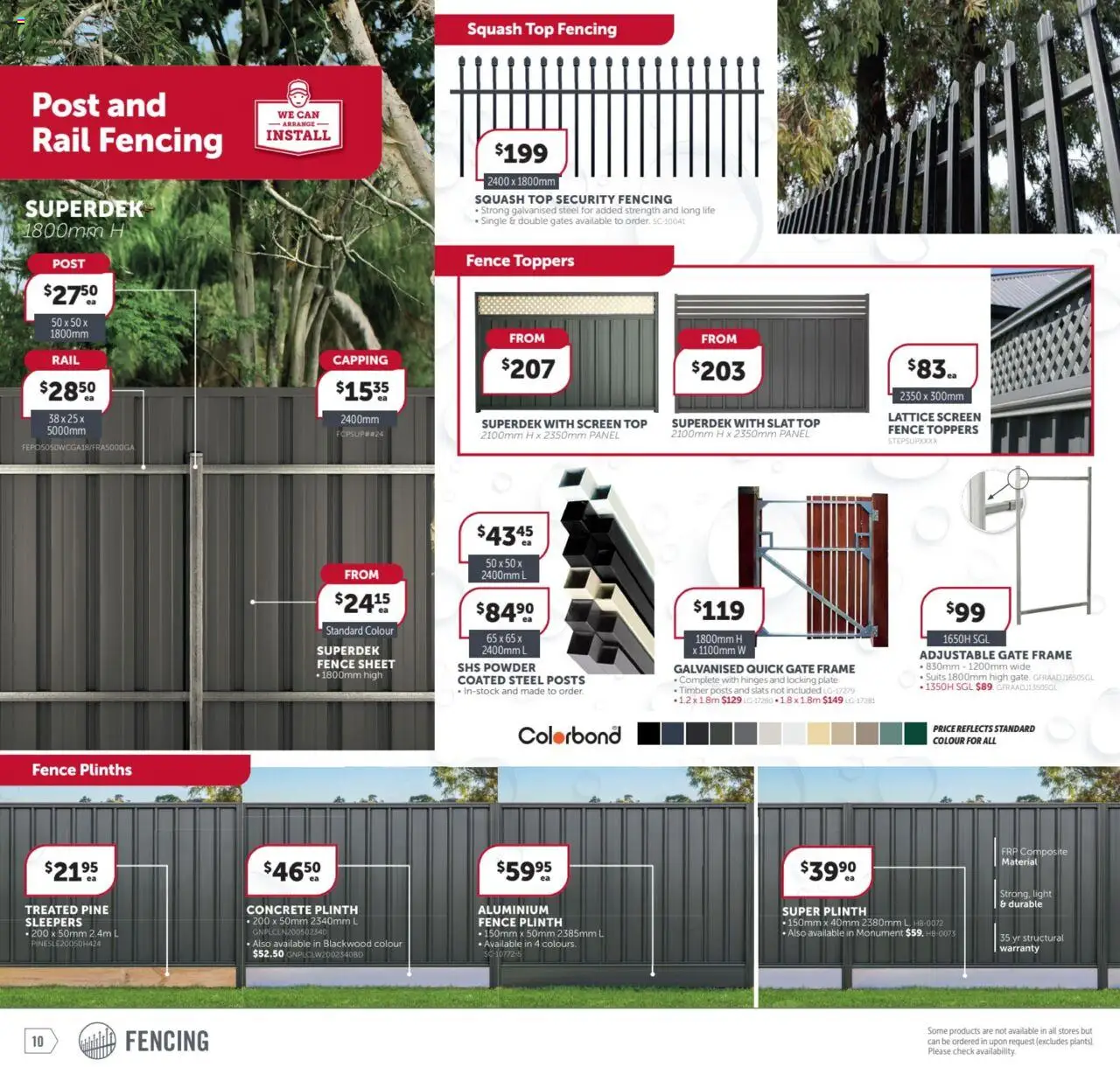 Stratco catalogue - valid from 27.06.2025 | Page: 10 | Products: Fence, Gate, Powder, Screen