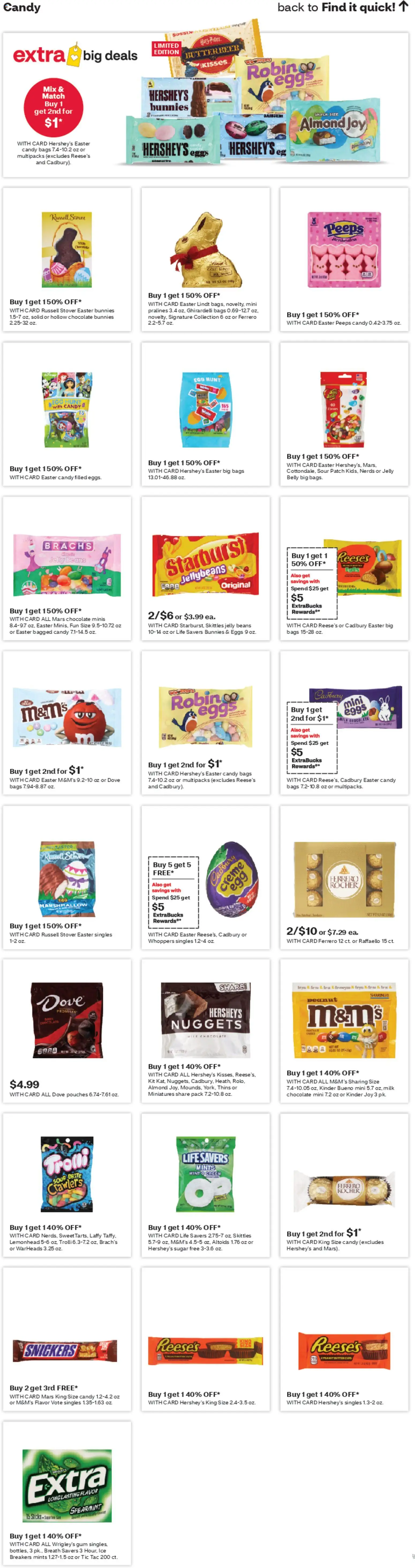 CVS Pharmacy Weekly Ad - WA - valid from 29.03.2026 | Page: 15 | Products: Milk, Butter, Eggs, Chocolate