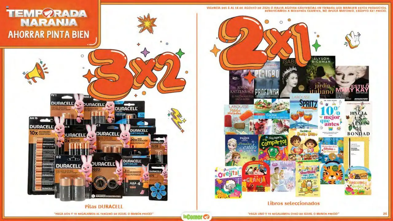 Nuevas ofertas de La Comer válidas en toda la República Mexicana desde el 06.08.2025. ¡Encuentra las mejores ofertas en La Comer - Folleto! | Página: 26 | Productos: Cocina, Té, Pilas