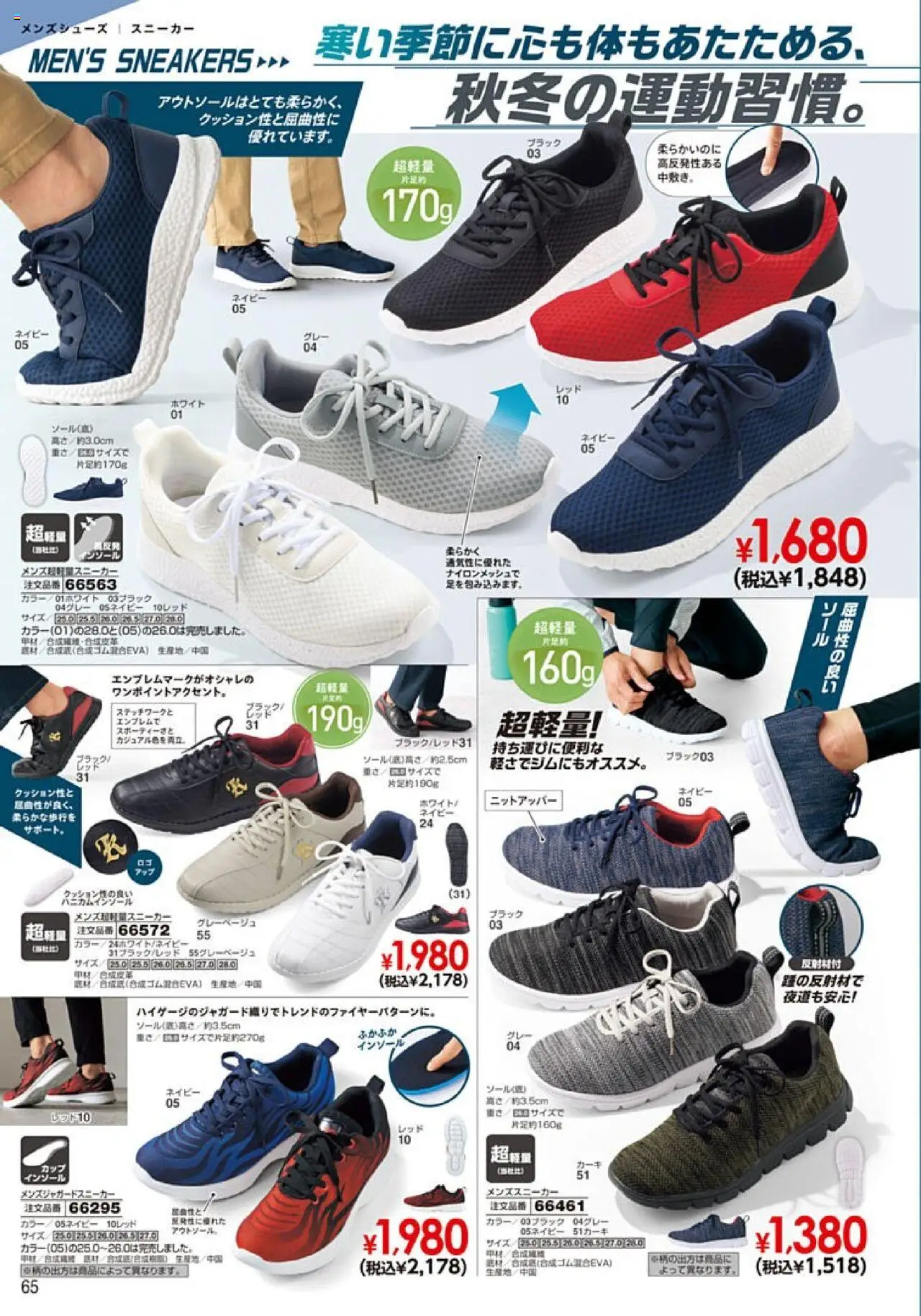 {H1} | ページ: 66 | 製品: スニーカー, インソール