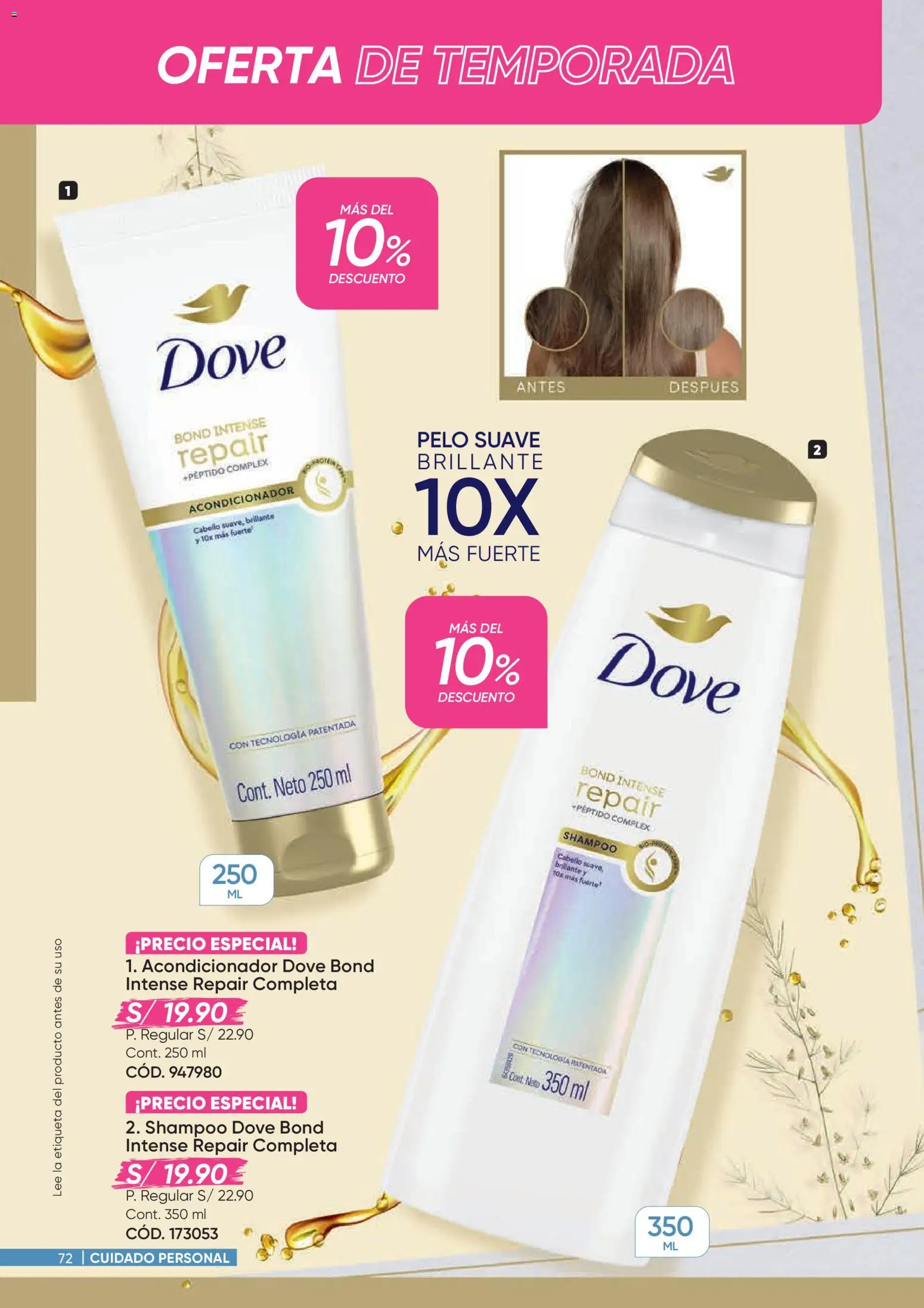 Catálogo Azzorti válido desde 26.01.2026 | Página: 72 | Productos: Shampoo, Acondicionador