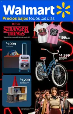 Vista previa de Walmart - Folleto Stranger Things, nuevo folleto de la tienda, válido en México a partir del 14.10.2025