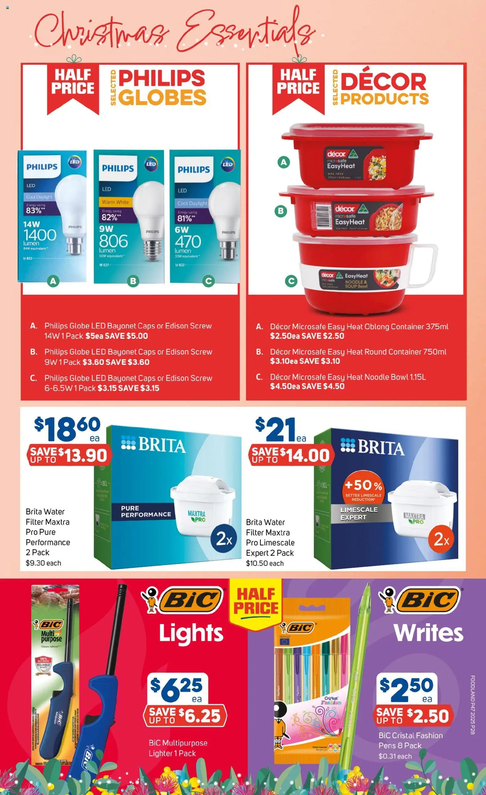 Foodland catalogue - valid from 19.11.2025 | Page: 28 | Products: Cups, Water, Soup, Multipurpose