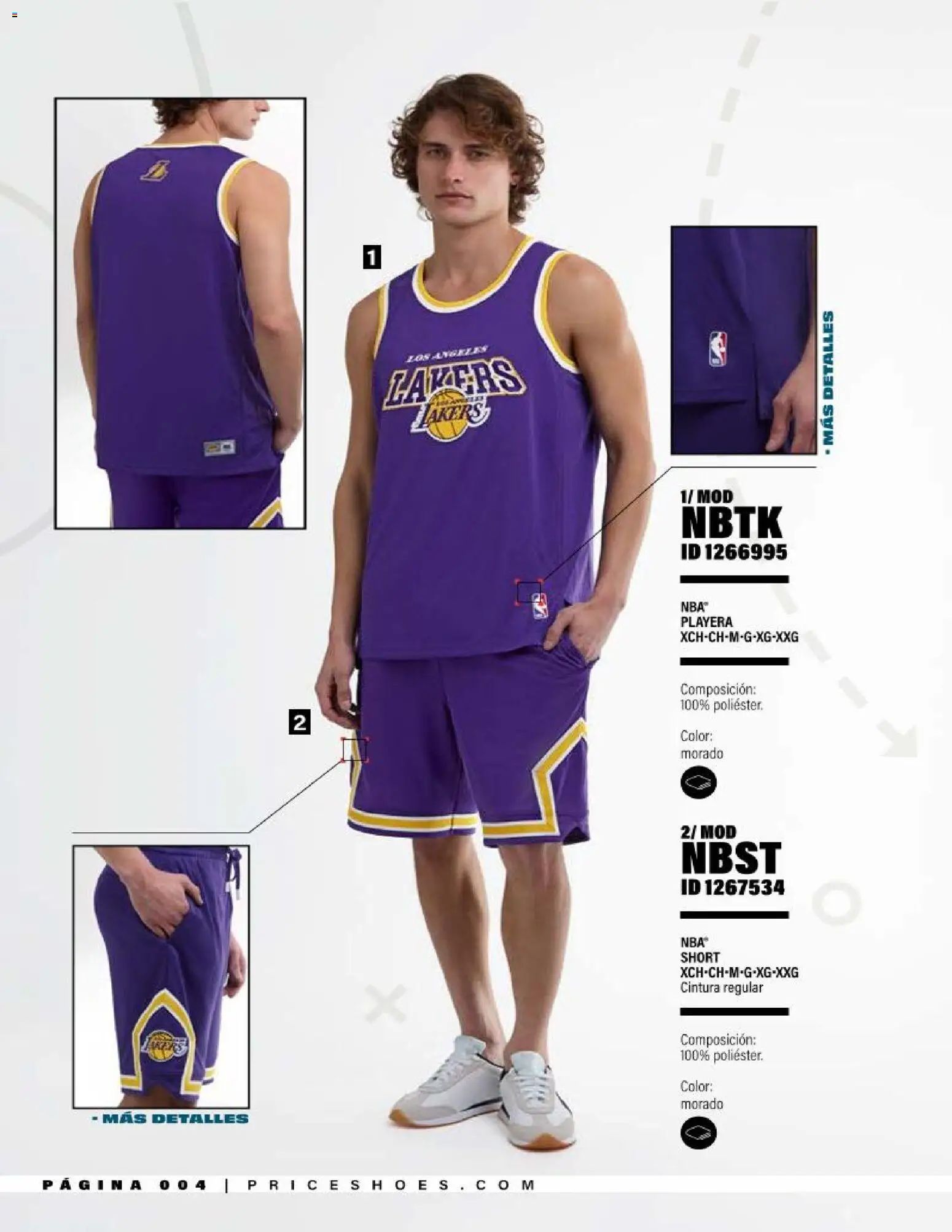 Nuevas ofertas de Price Shoes válidas en toda la República Mexicana desde el 20.03.2026. ¡Encuentra las mejores ofertas en Price Shoes catálogo NBA ! | Página: 4 | Productos: Playera, Short