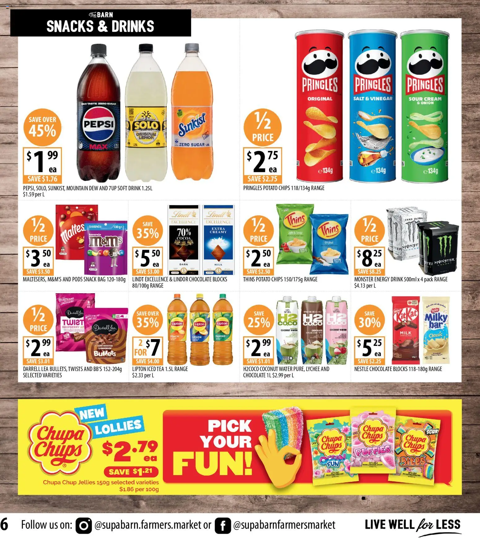 Supabarn catalogue - valid from 04.03.2026 | Page: 6 | Products: Milk, Energy drink, Tea, Water