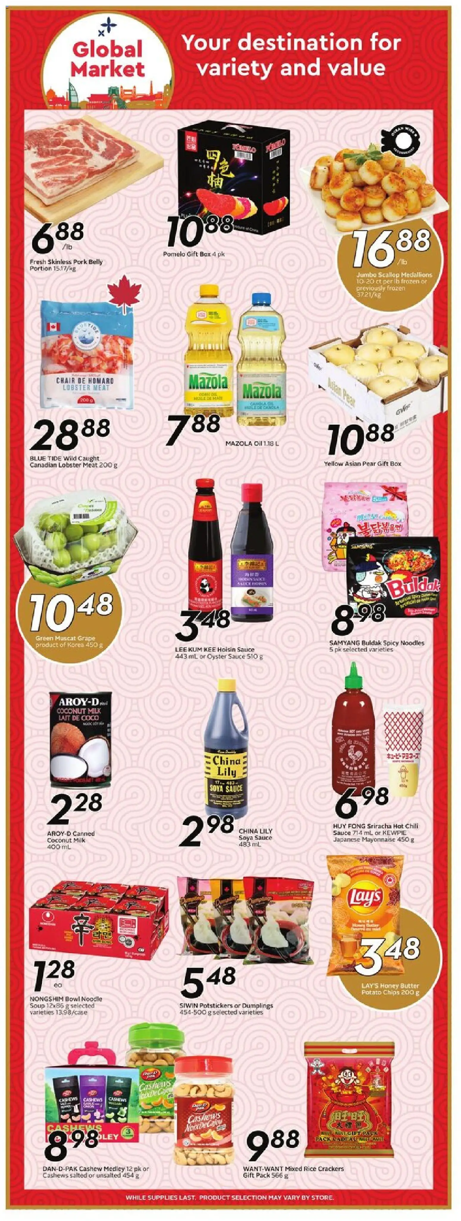 Sobeys flyer valid from 08.01.2026 | Page: 14 | Products: Chair, Milk, Butter, Pork