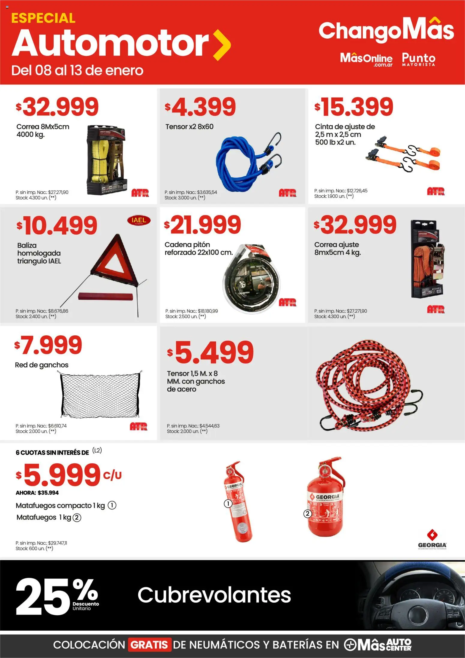 Punto Mayorista catálogo │ válido desde el 08.01.2026 | Página: 4 | Productos: Neumáticos, Cinta, Cadena