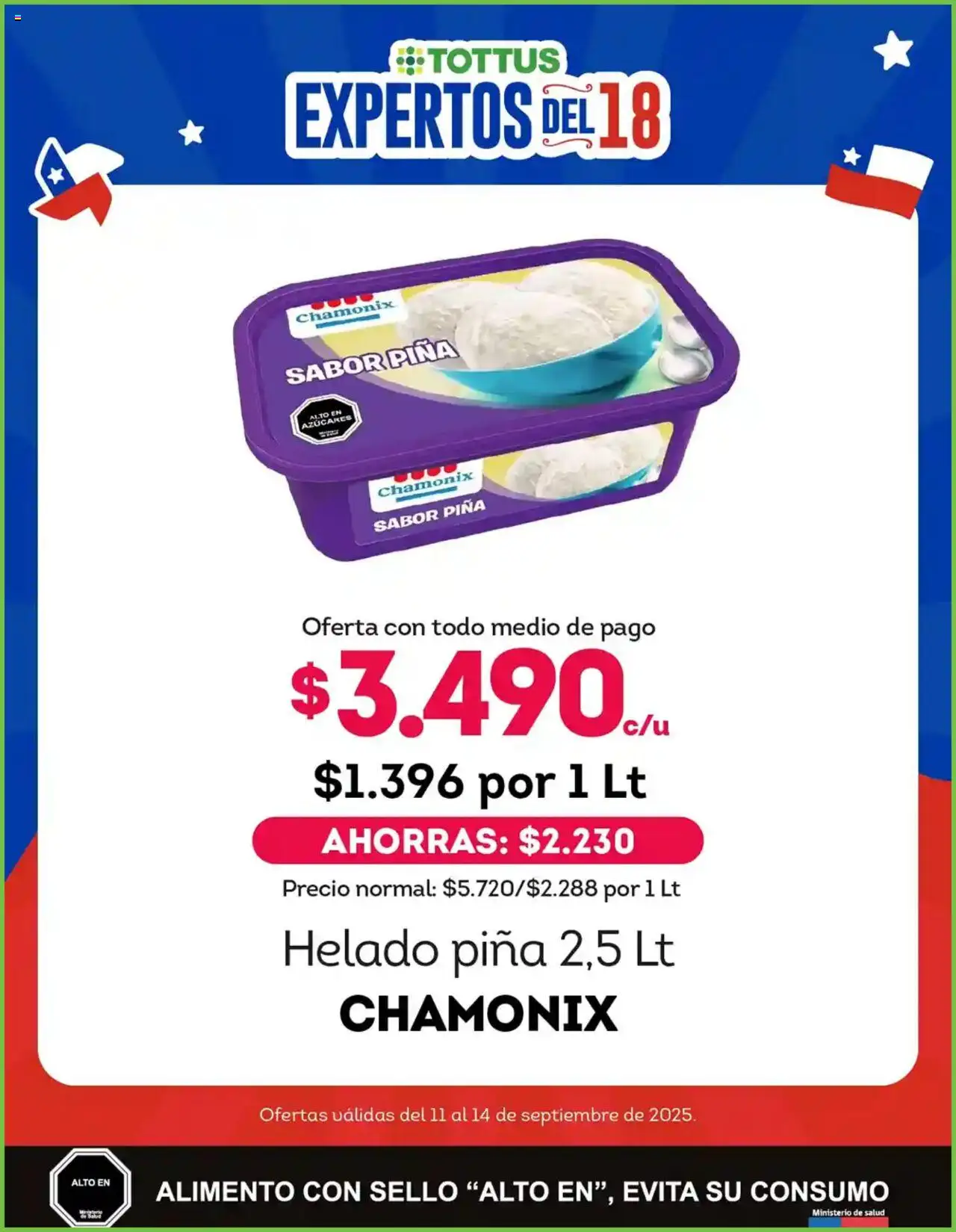 Tottus ofertas  │ válido desde el 12.09.2025 | Página: 6 | Productos: Piña, Helado