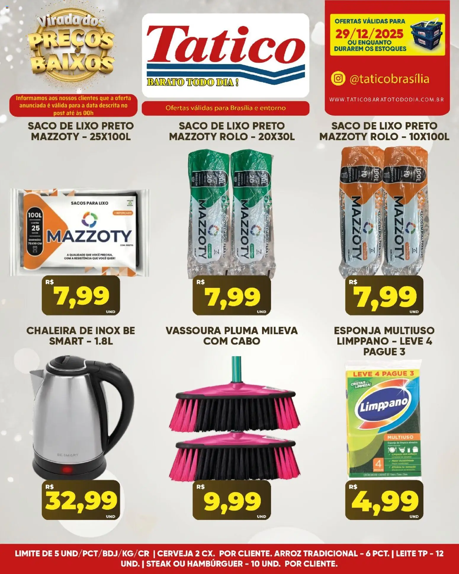 Tatico Folheto - válido de 30.12.2025 | Página: 32 | Produtos: Chaleira, Rolo, Arroz, Cabo
