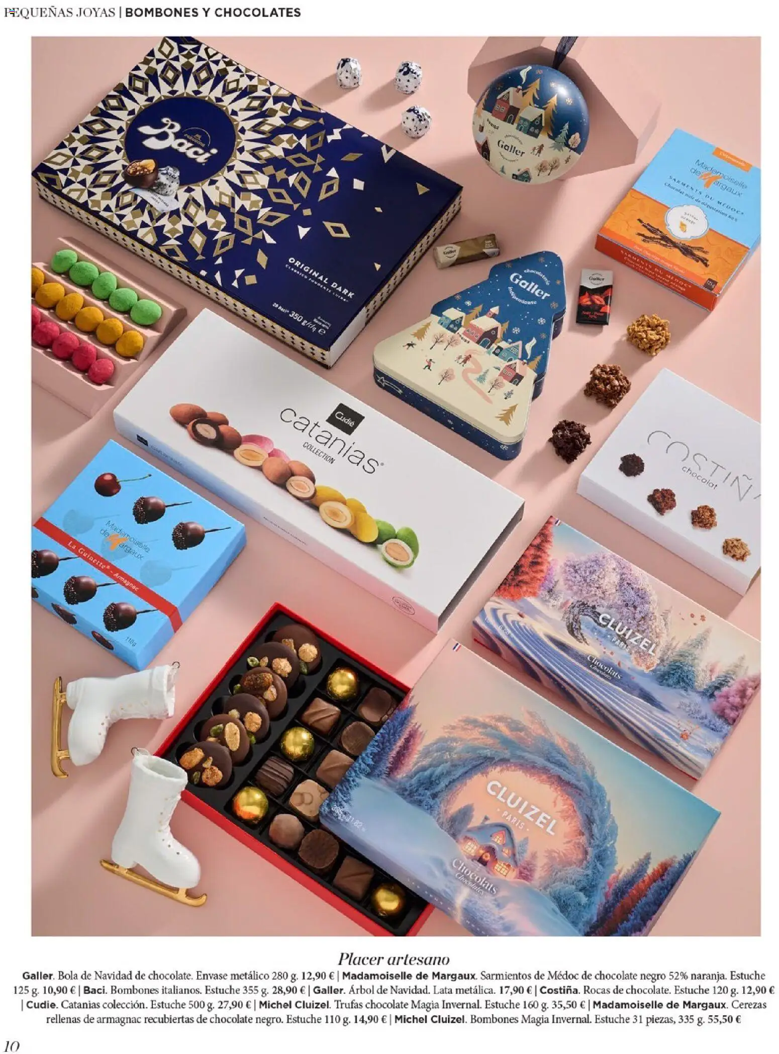 Nuevas ofertas de El Corte Inglés válidas en toda la República Mexicana desde el 19.11.2025. ¡Encuentra las mejores ofertas en El Corte Inglés catálogo El Placer De Regalar! | Página: 10 | Productos: Bombones, Estuche, Chocolate, Cerezas