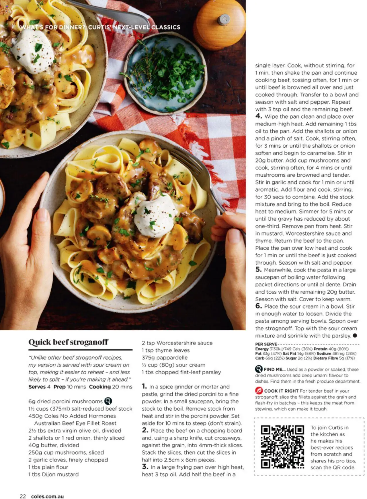 Coles catalogue - valid from 03.07.2025 | Page: 22 | Products: Sour cream, Beef, Cream, Salt