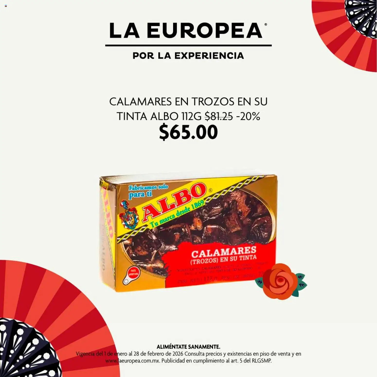 Nuevas ofertas de La Europea válidas en toda la República Mexicana desde el 01.01.2026. ¡Encuentra las mejores ofertas en La Europea catálogo De España a tu mesa! | Página: 2
