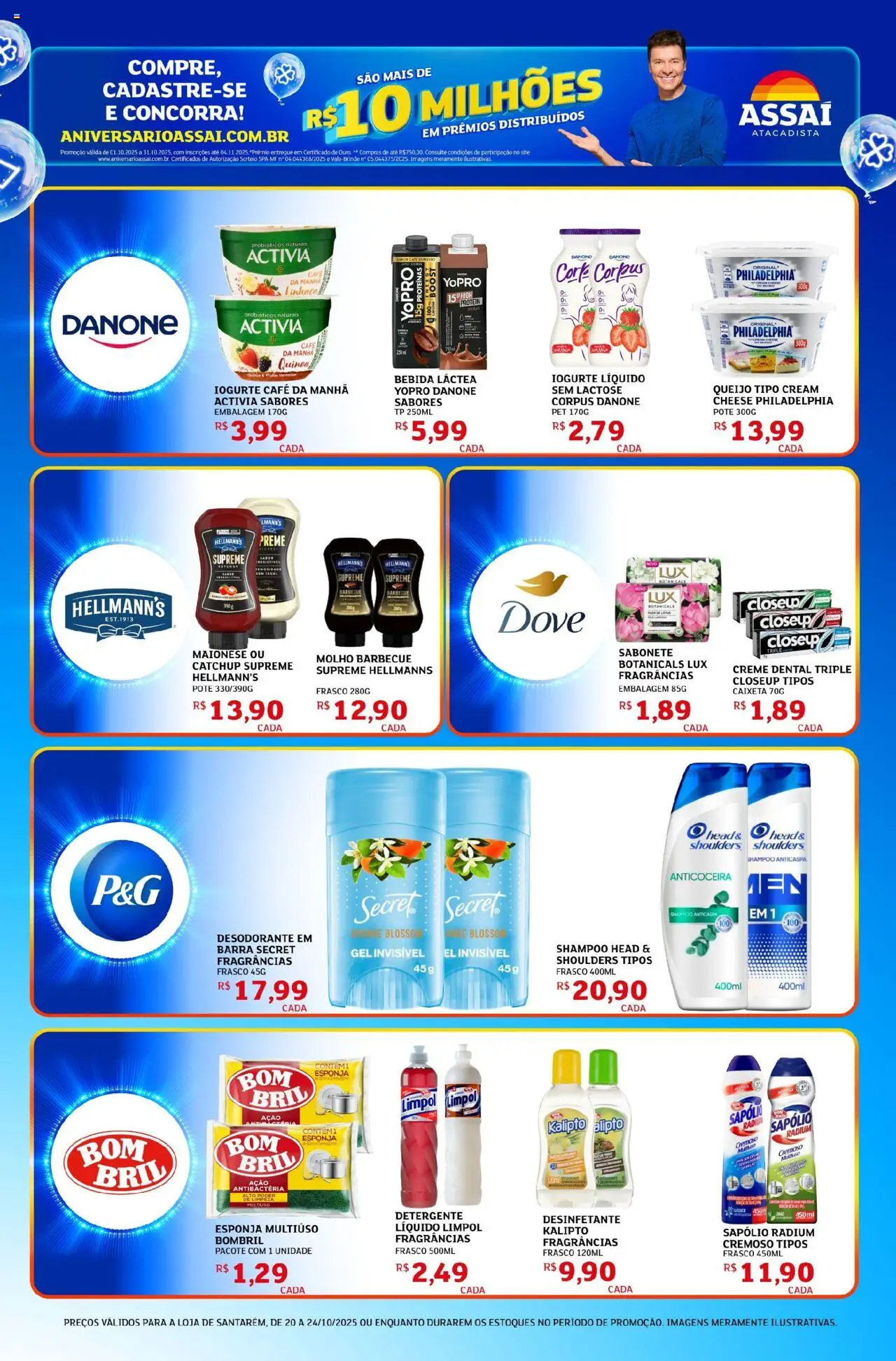 Assaí Atacadista Folheto - válido de 20.10.2025 | Página: 5 | Produtos: Shampoo, Esponja, Café, Maionese