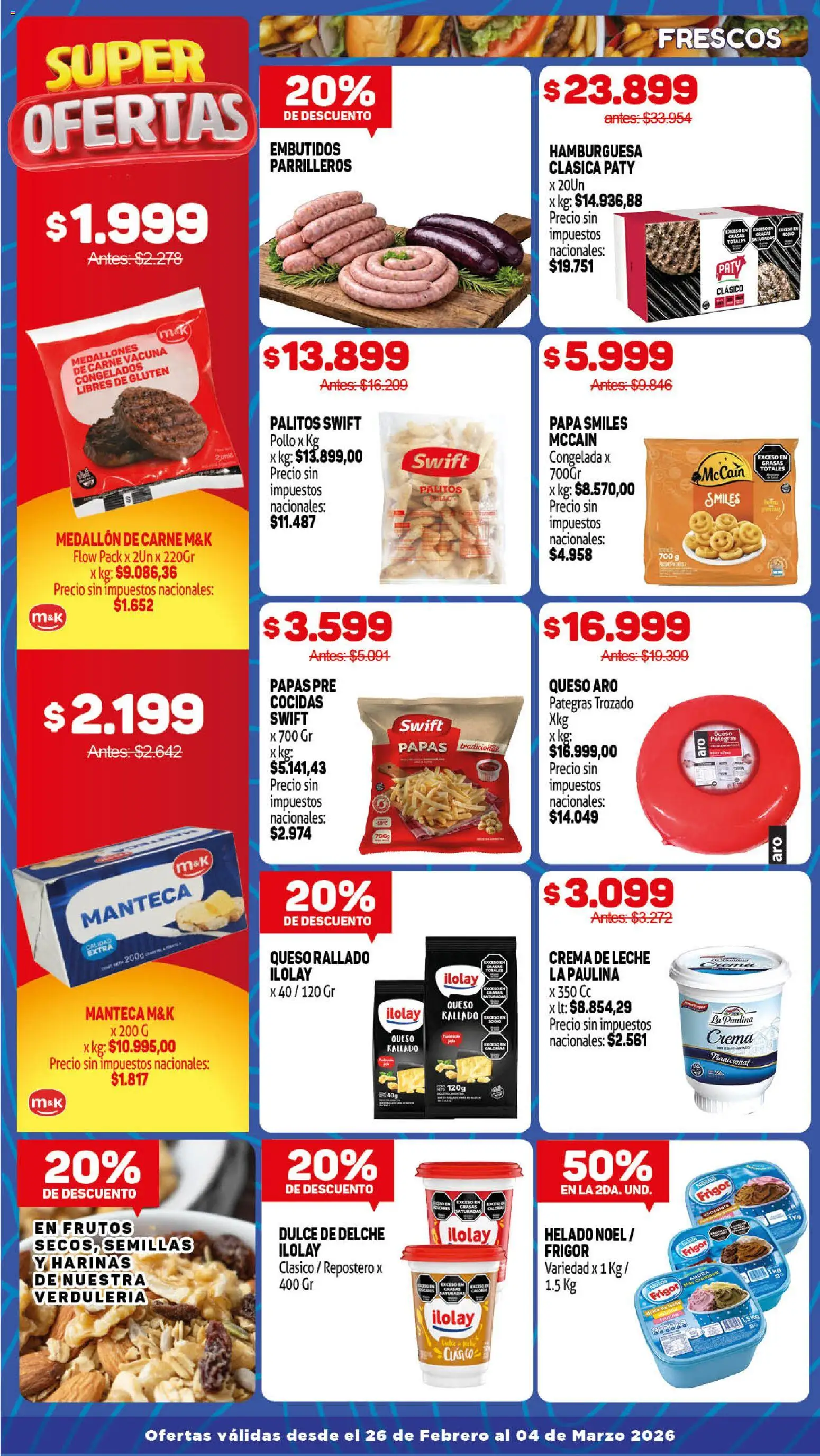 Makro ofertas │ válido desde el 26.02.2026 | Página: 2 | Productos: Papa, Crema de leche, Semillas, Crema