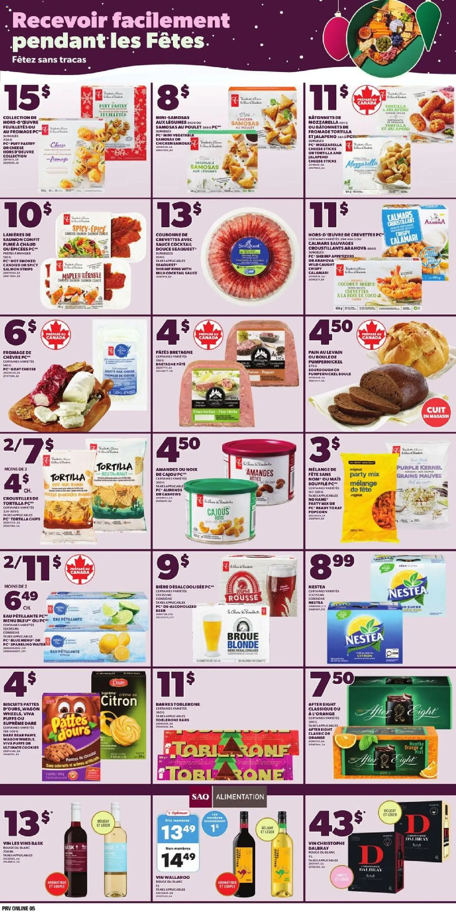 Provigo flyer valid from 11.12.2025 | Page: 9 | Products: Cookies, PC, Cheese, Chicken