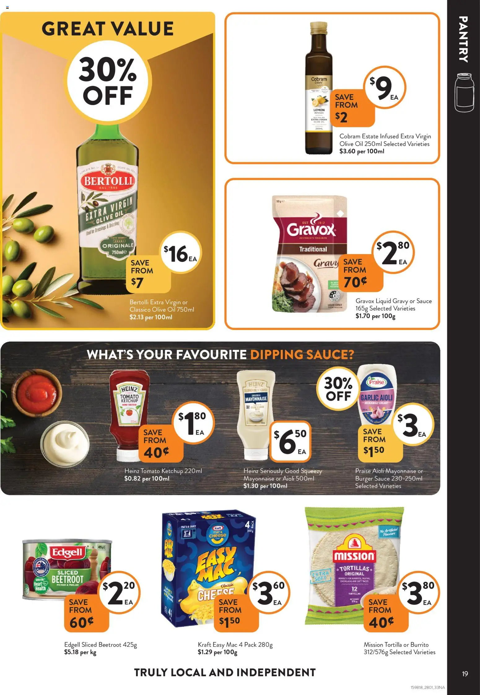 Foodworks catalogue - valid from 28.01.2026 | Page: 19 | Products: Cheese, Pasta, Olive oil, Mayonnaise