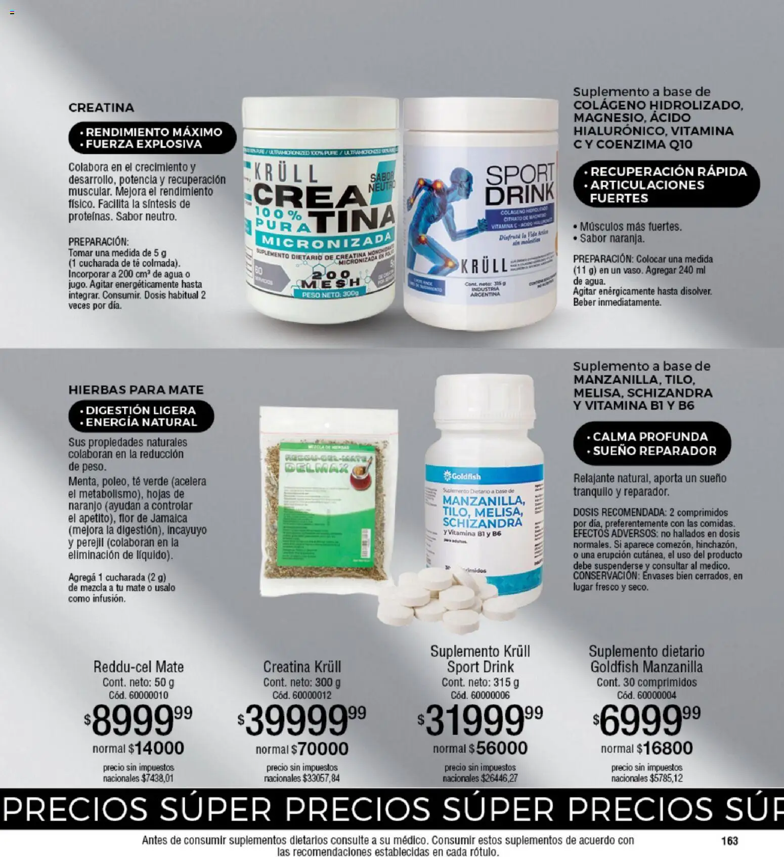 Millanel - Catálogo │ válido desde el 05.01.2026 | Página: 163 | Productos: Mate, Peso, Suplemento dietario, Perejil