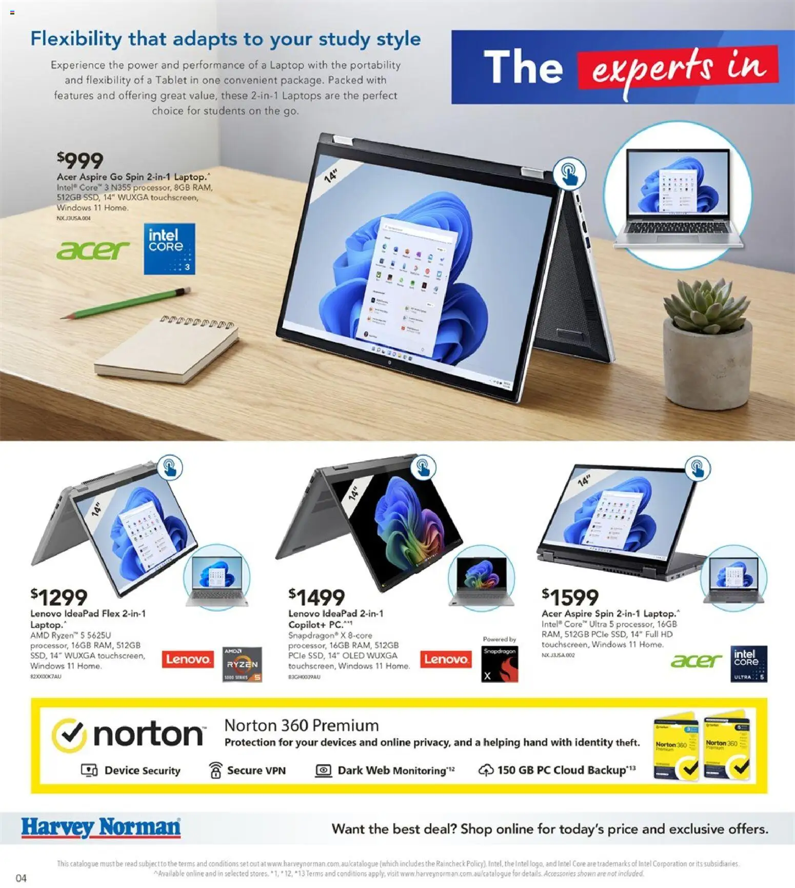 Harvey Norman catalogue - valid from 14.01.2026 | Page: 4 | Products: Accessories, Device, Tablet, Laptop
