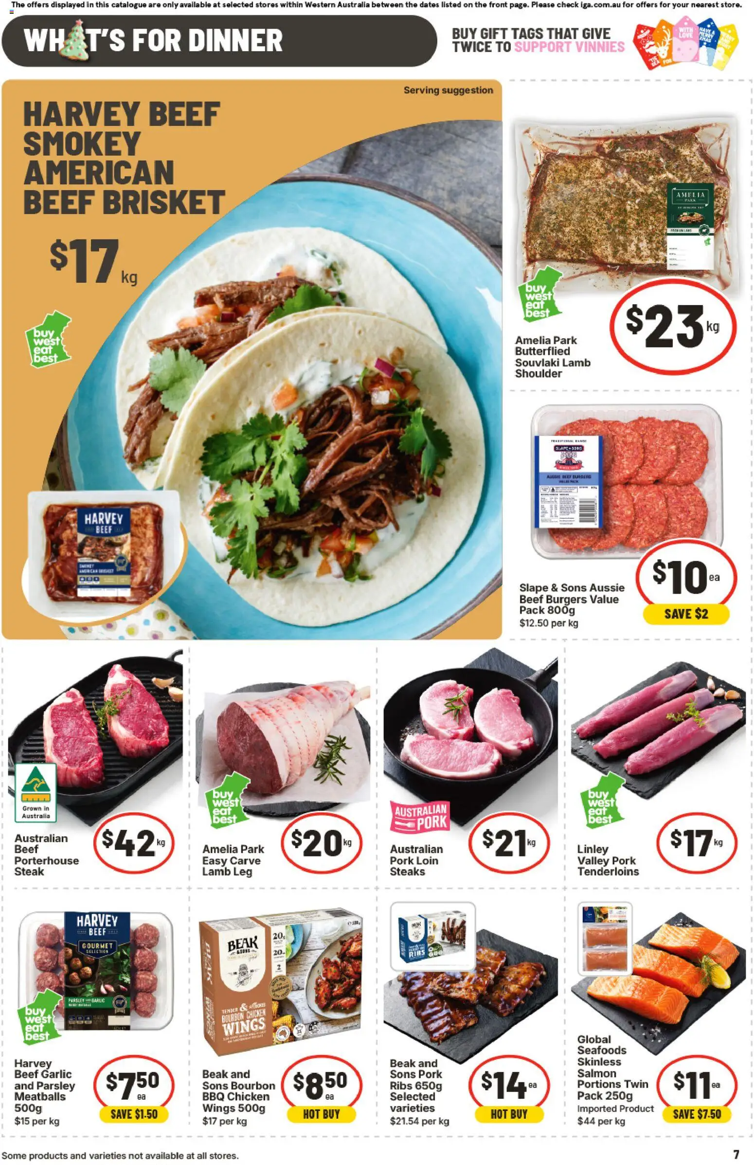 IGA catalogue - valid from 12.11.2025 | Page: 10 | Products: Pork, Lamb, Salmon, Garlic