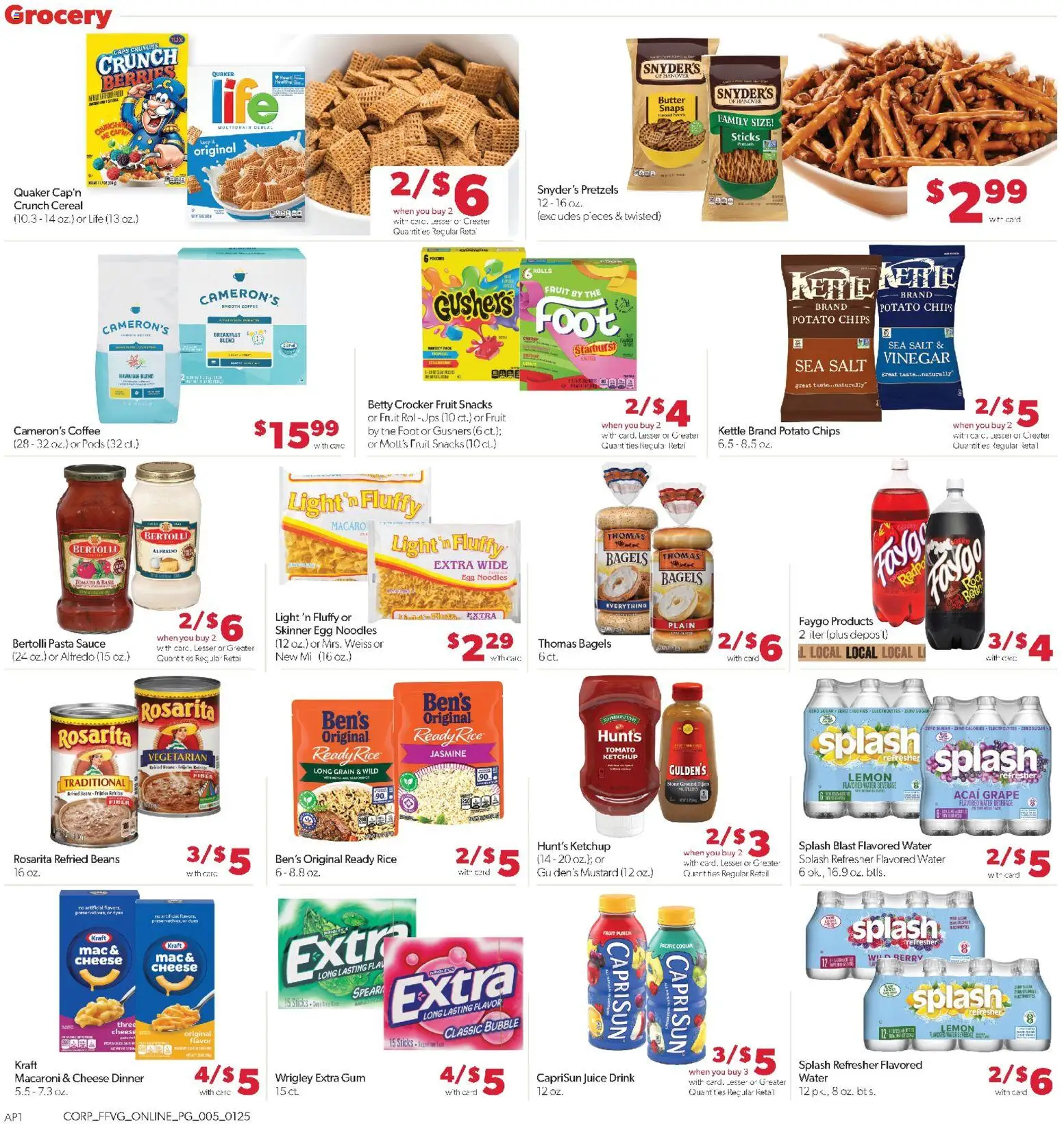 Family Fare Weekly Ad - MI - valid from 25.01.2026 | Page: 9 | Products: Coffee, Juice, Salt, Kettle