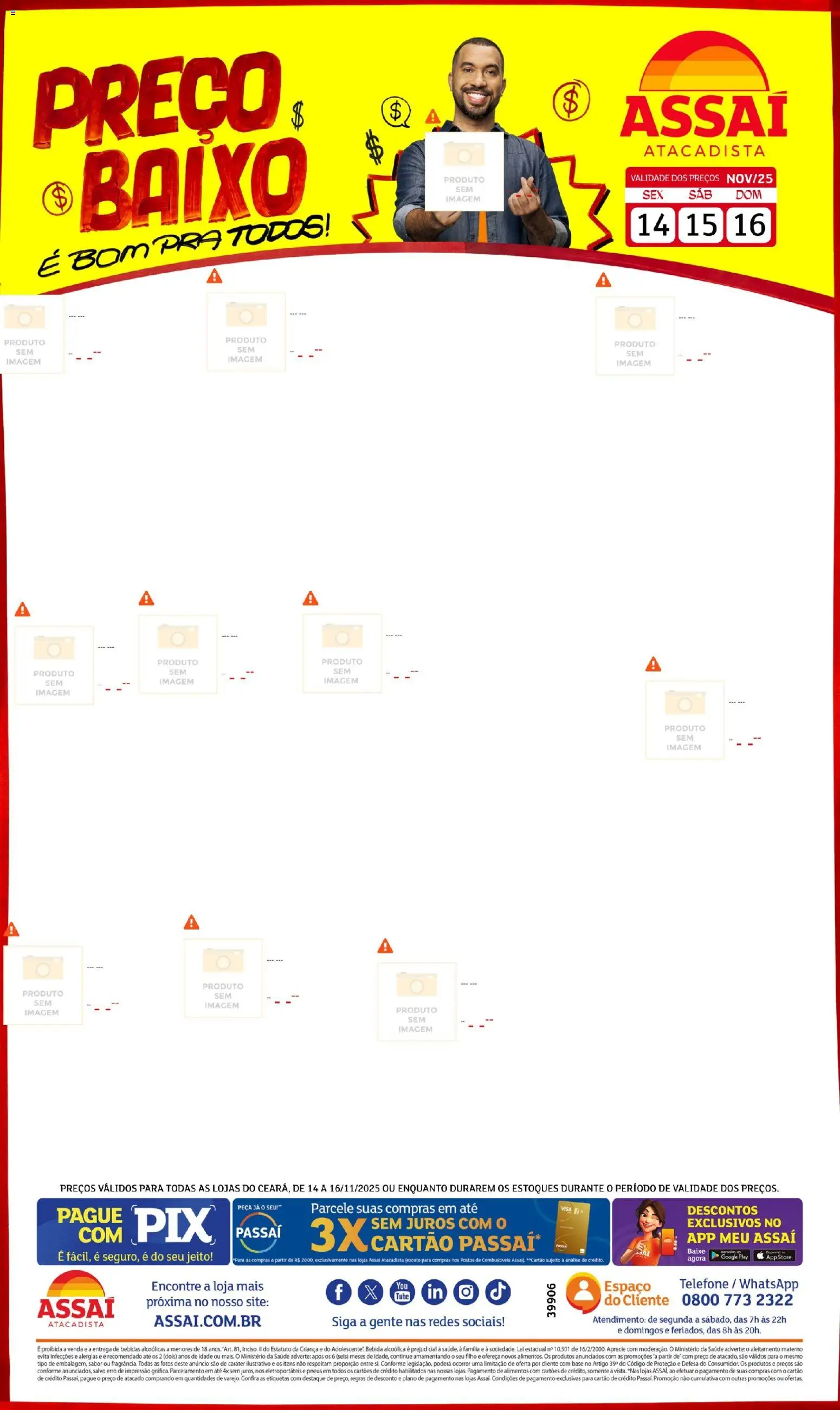 Assaí Atacadista Folheto - válido de 04.12.2025 | Página: 1 | Produtos: Pneus, Base, Baixo, Telefone