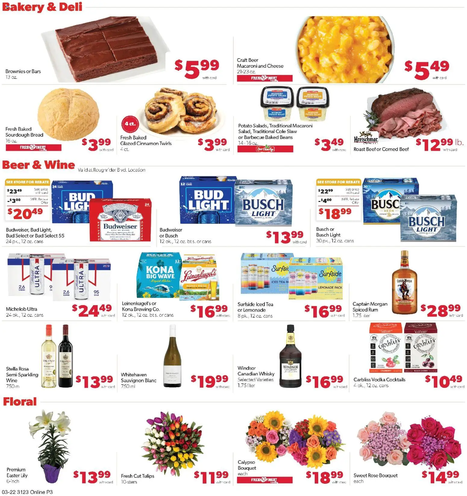 Family Fare Weekly Ad - ND - valid from 22.03.2026 | Page: 7 | Products: Bakery, Wine, Tea, Vodka