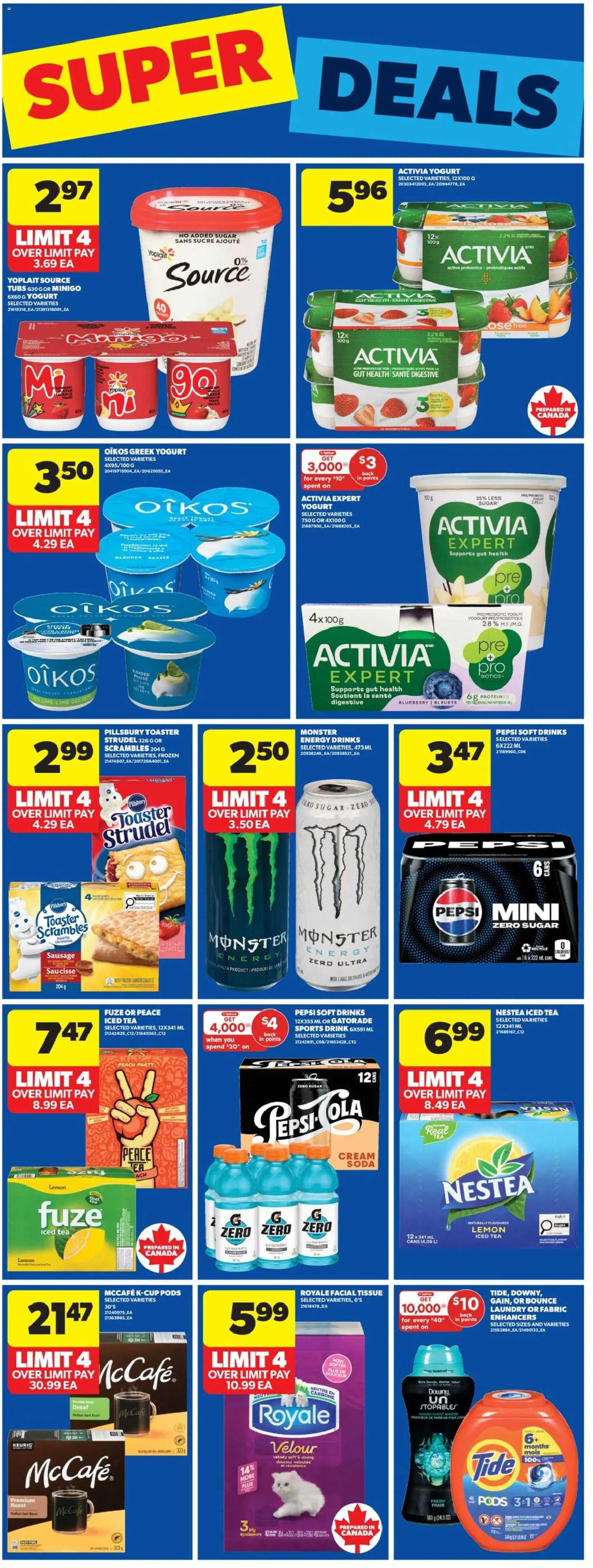 Real Canadian Superstore flyer valid from 05.03.2026 | Page: 19 | Products: Tea, Cream, Toaster, Yogurt