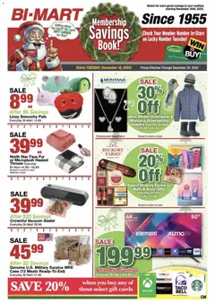 Preview of Bi-Mart weekly ads valid from 16.12.2025