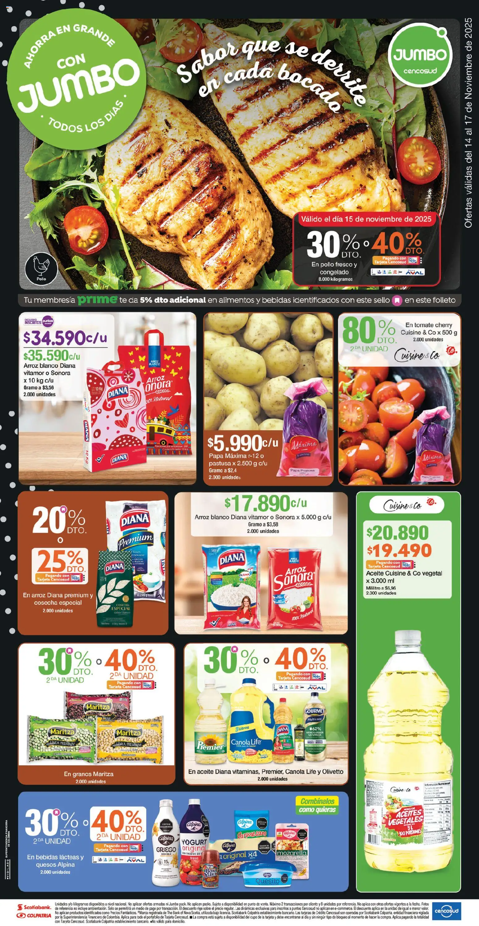Jumbo revista - valida desde el 14.11.2025 | Página: 1 | Productos: Arroz, Fresa, Tomate, Papa