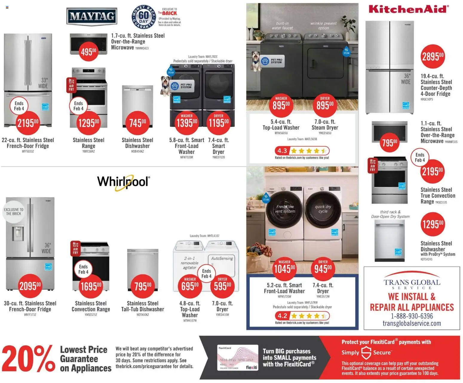 The Brick flyer valid from 29.01.2026 | Page: 18 | Products: Dryer, Dishwasher