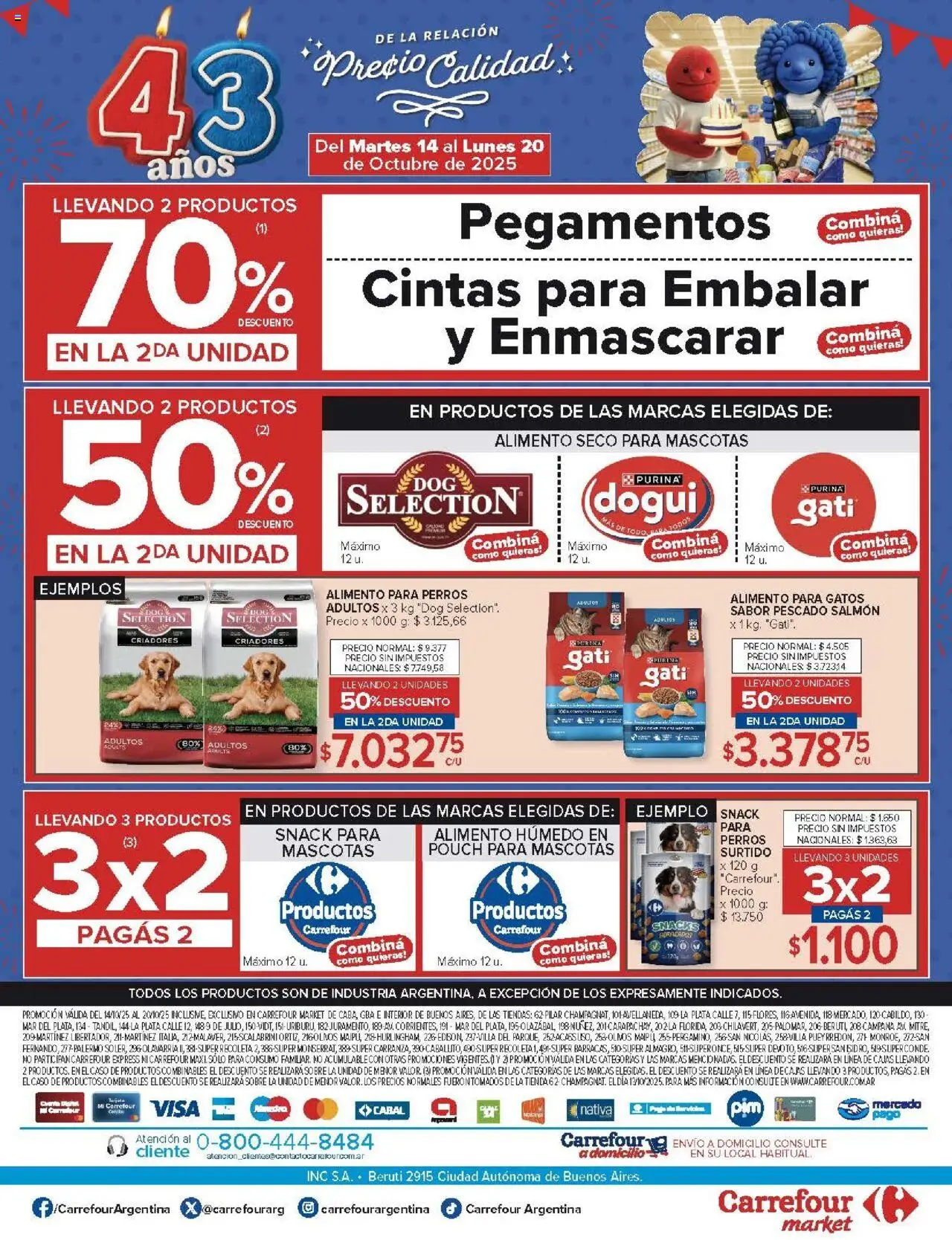 Carrefour ofertas │ válido desde el 14.10.2025 | Página: 50 | Productos: Caso, Sobre, Campana, Pescado