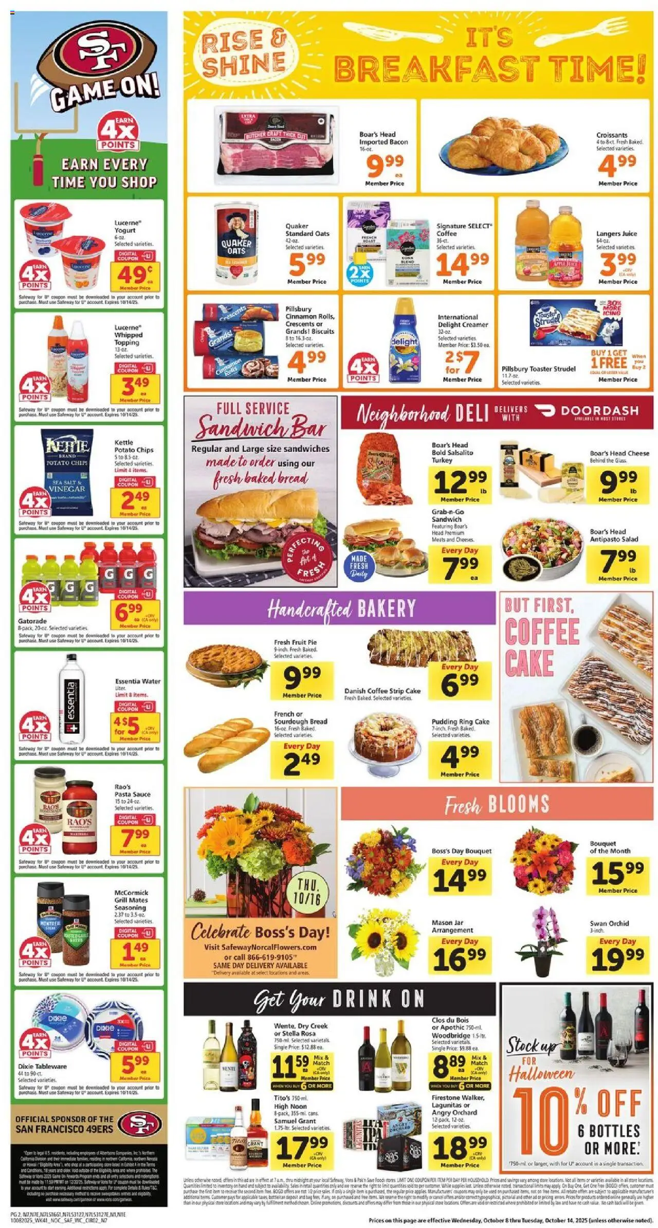Safeway Weekly Ad - valid from 08.10.2025 | Page: 2 | Products: Cheese, Yogurt, Grill, Kettle