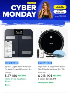 Vista previa Mercado Libre catálogo - Cyber monday  válido desde el 27.10.2025 | Página: 5 | Productos: Balanza, Balanza digital, Aspiradora, Baño