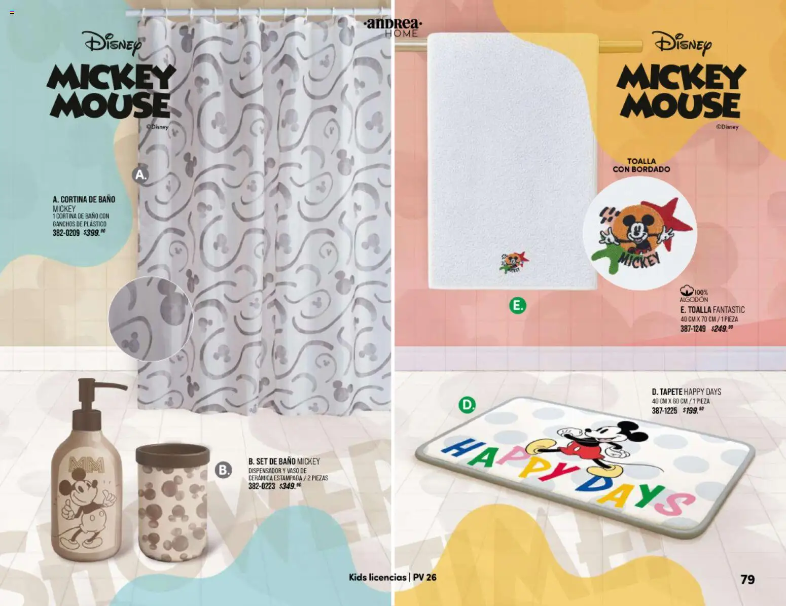 Nuevas ofertas de Andrea válidas en toda la República Mexicana desde el 25.01.2026. ¡Encuentra las mejores ofertas en Andrea catálogo Home! | Página: 79 | Productos: Mouse, Toalla, Algodón, Baño