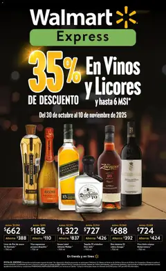 Vista previa de Walmart Express folleto, nuevo folleto de la tienda, válido en México a partir del 30.10.2025