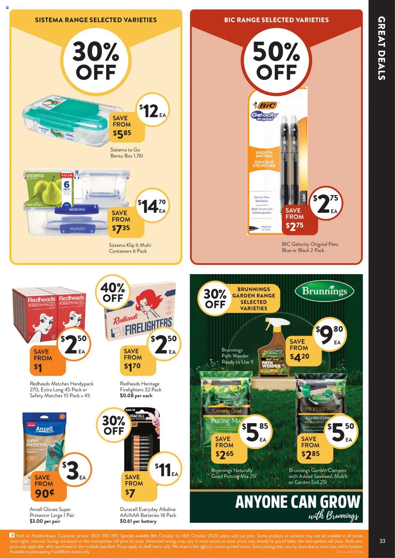 Foodworks catalogue - valid from 08.10.2025 | Page: 33 | Products: Shelf, Box, Compost, Gloves