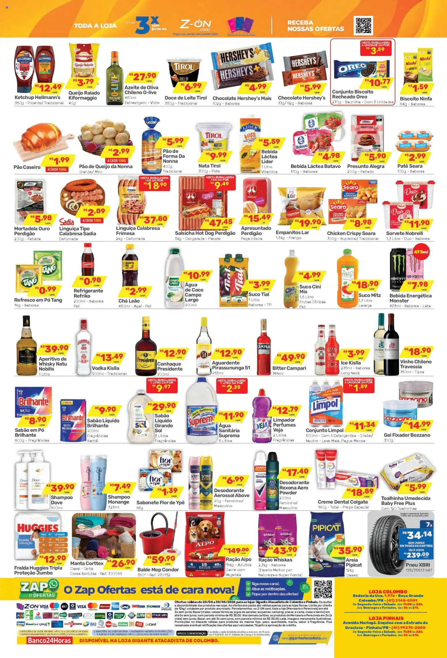 Gigante Atacadista Folheto - válido de 24.04.2026 | Página: 2 | Produtos: Cará, Vinho, Monster, Doce de leite