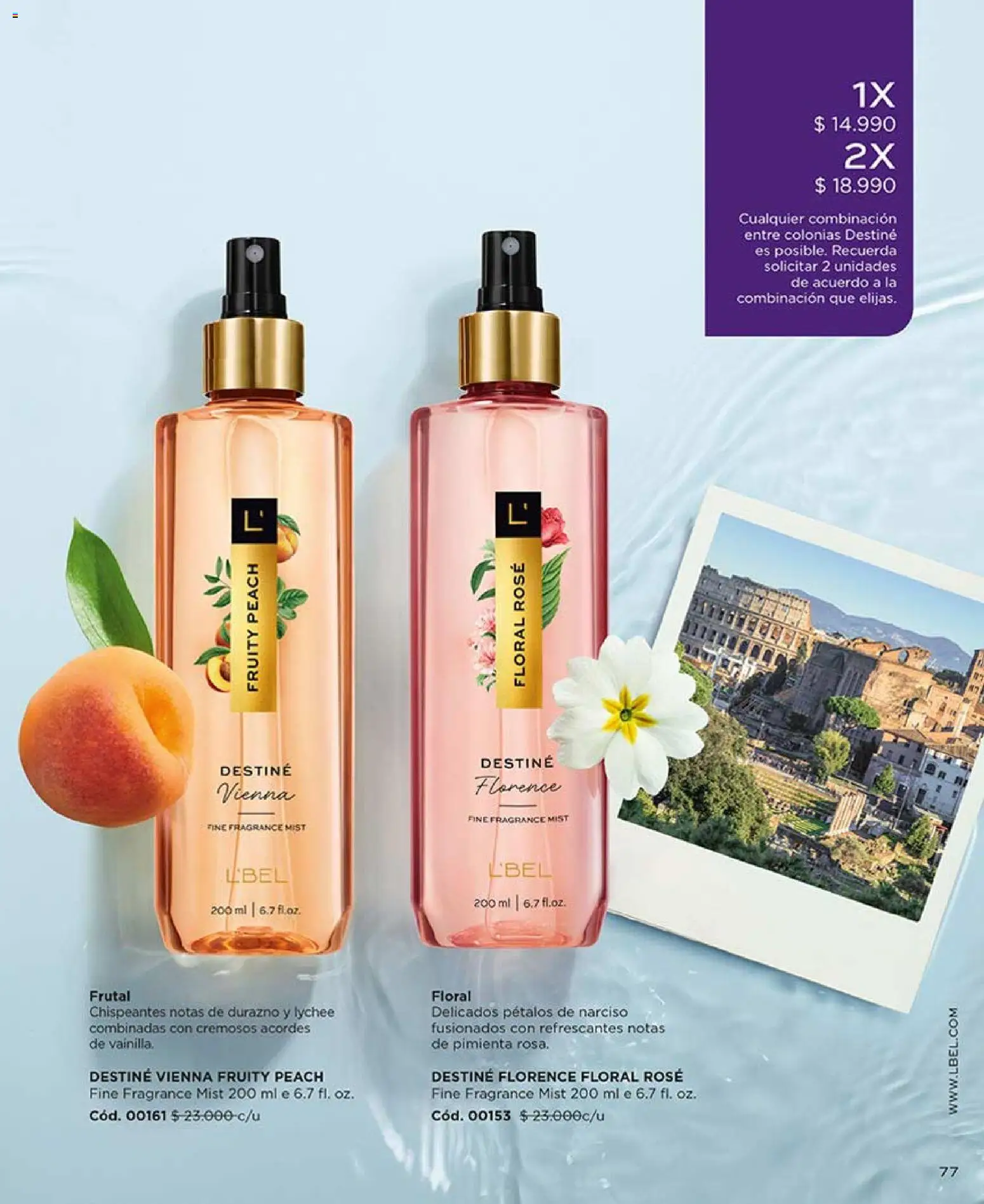 Catálogo L'Bel Campaña 5 │ válido desde el 01.03.2026 | Página: 77 | Productos: Pimienta, Durazno