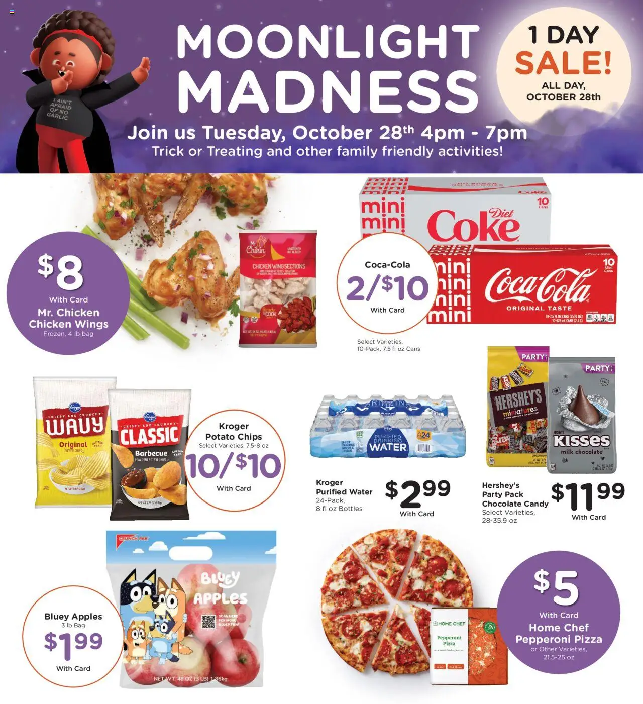 Kroger Weekly Ad - valid from 22.10.2025 | Page: 7 | Products: Milk, Chocolate, Pizza, Bag